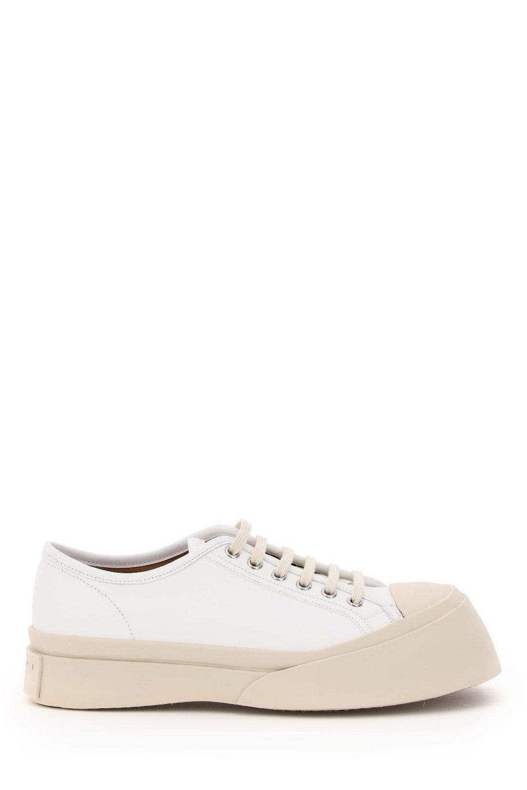 Shop Marni Pablo Chunky Sole Sneakers In White