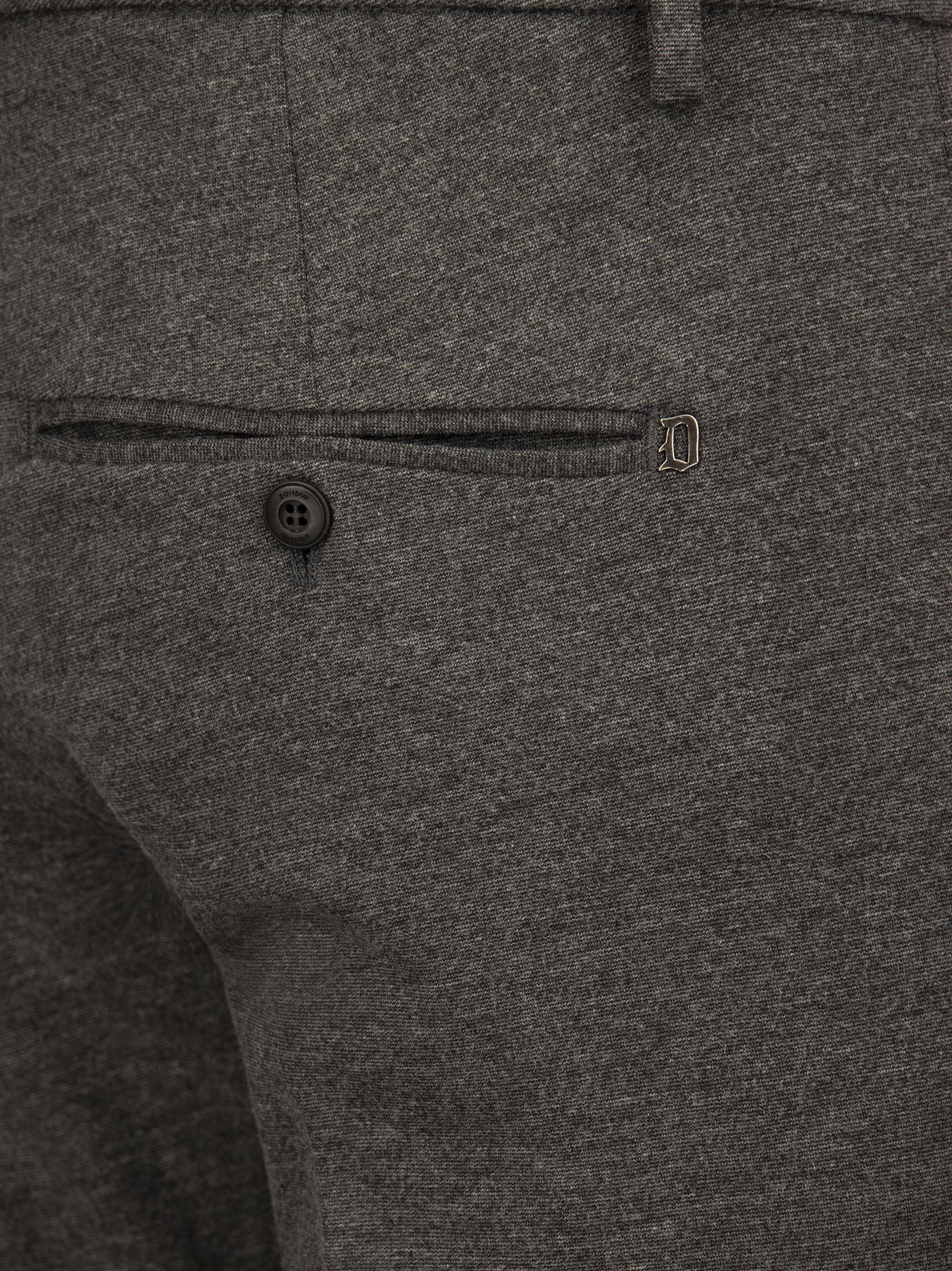 Shop Dondup Gaubert - Slim-fit Jersey Trousers In Grey