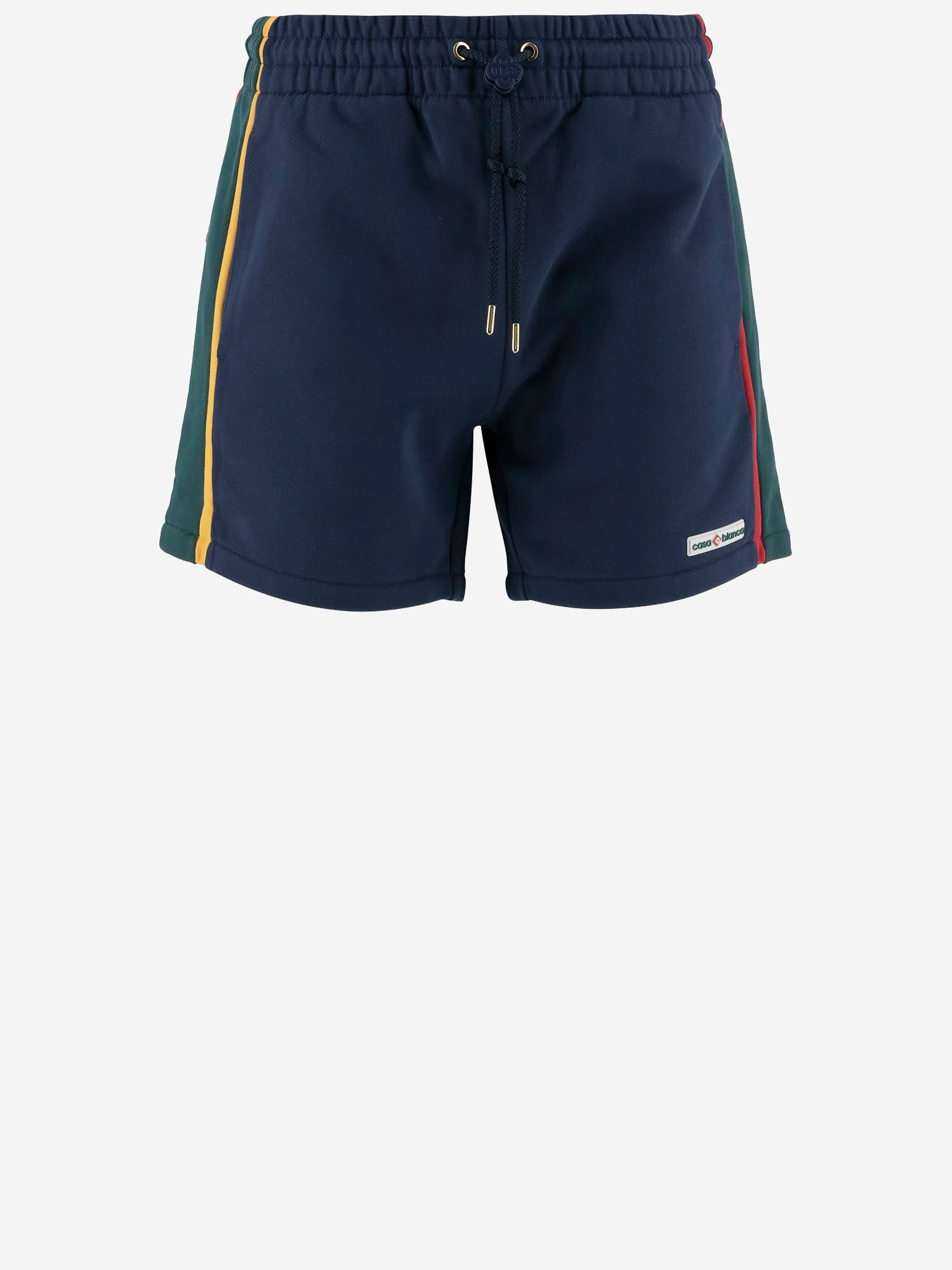 Color-block Cotton Short Pants