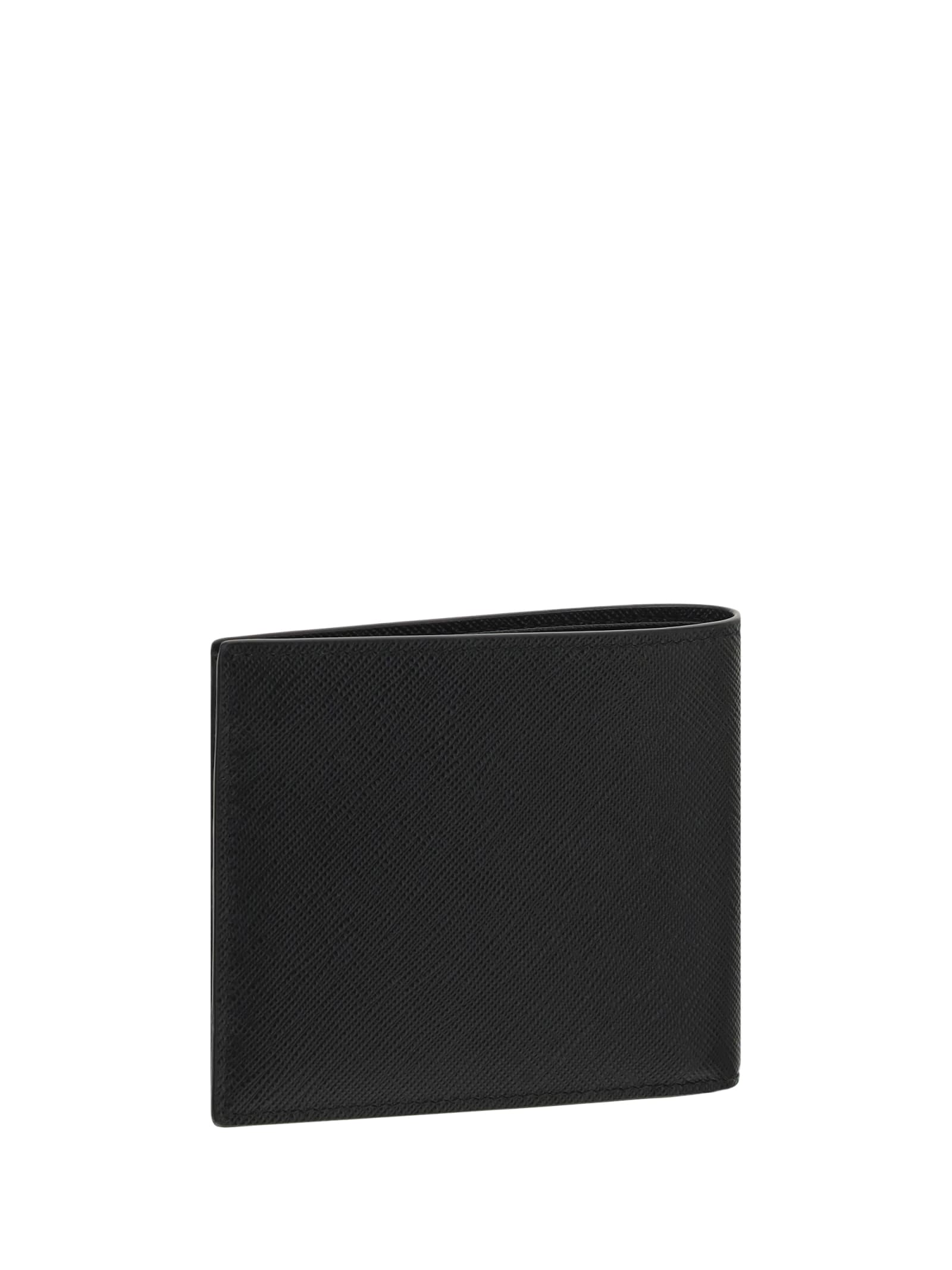 Shop Prada Wallet In Nero