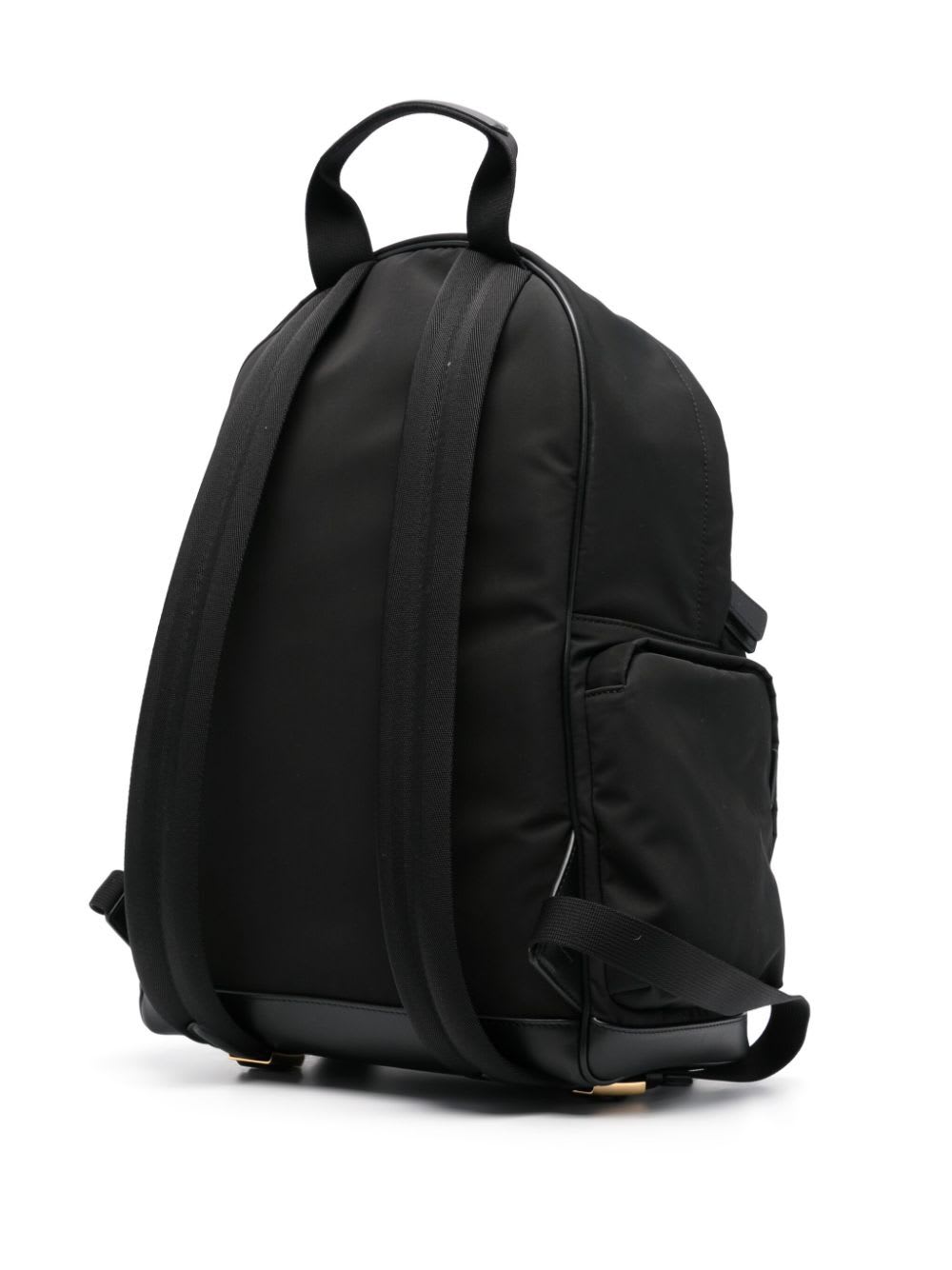 Shop Tom Ford Recycled Nylon Backpack In Black