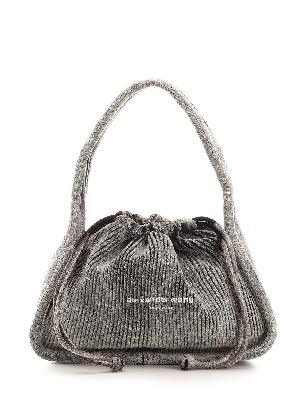 Shop Alexander Wang Ryan Small Handbag In Grey