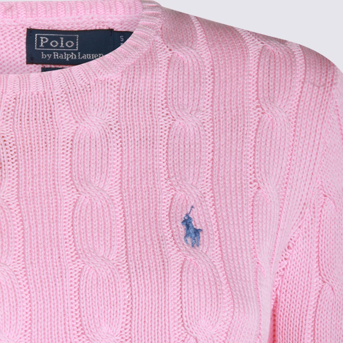 Polo Ralph Lauren Pink Cotton Knitwear In Pink