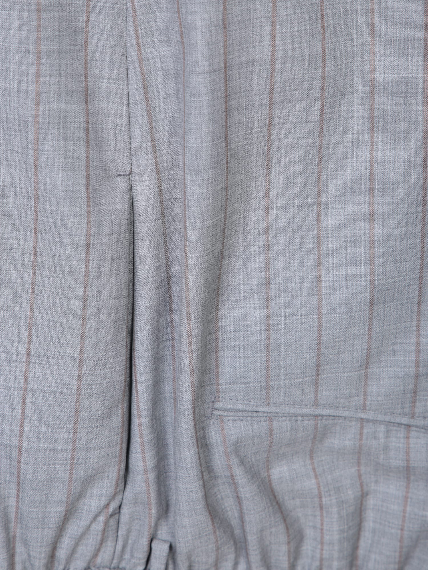 Shop Tagliatore Grey/brown Pinstripe Suit