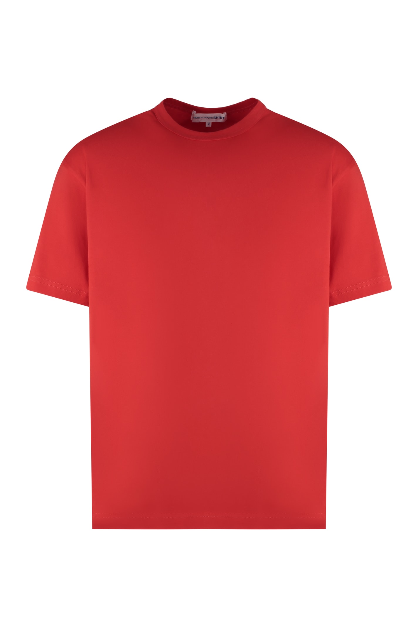 Comme Des Garçons Cotton T-shirt In Rosso