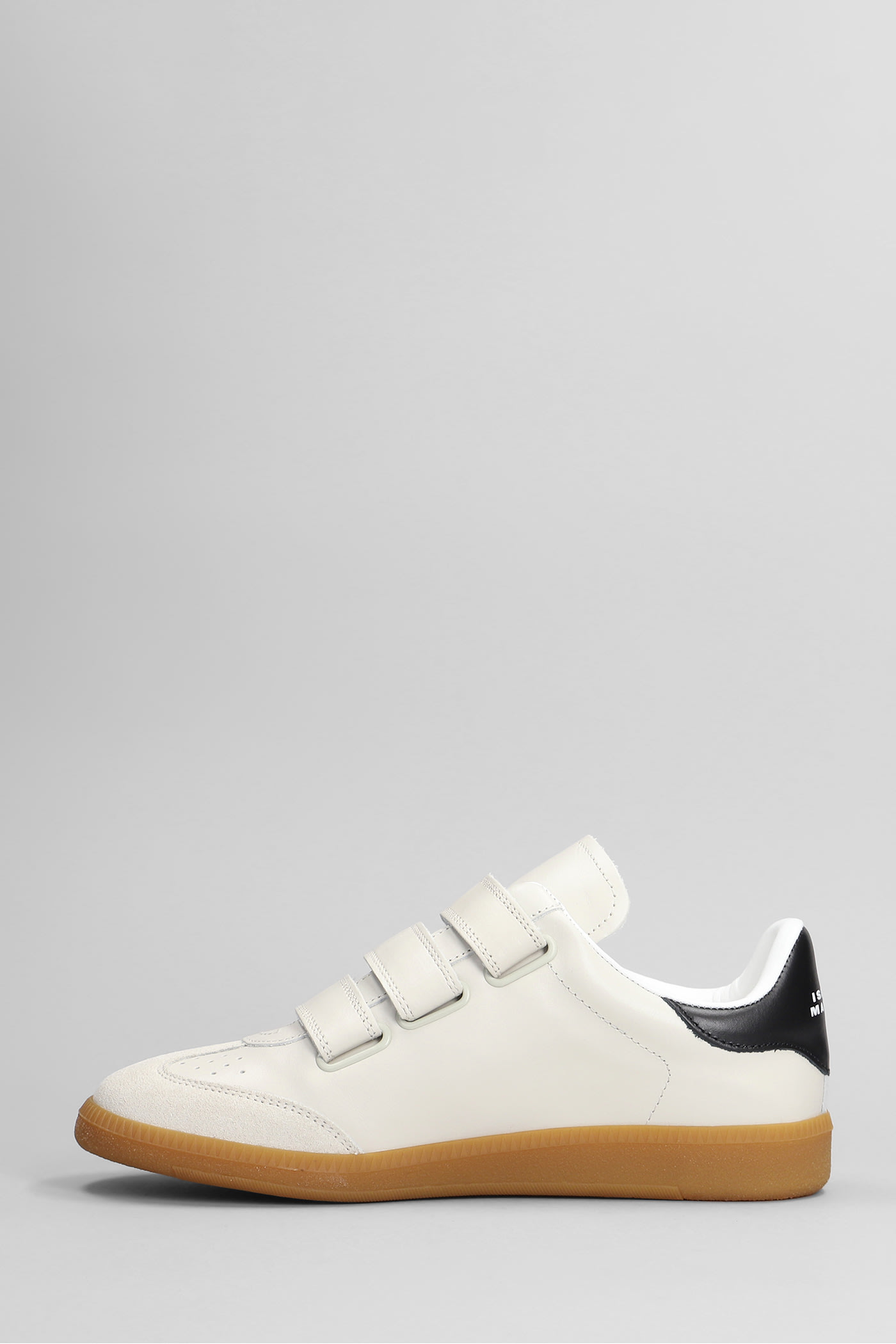 Shop Isabel Marant Beth Sneakers In White Suede And Leather