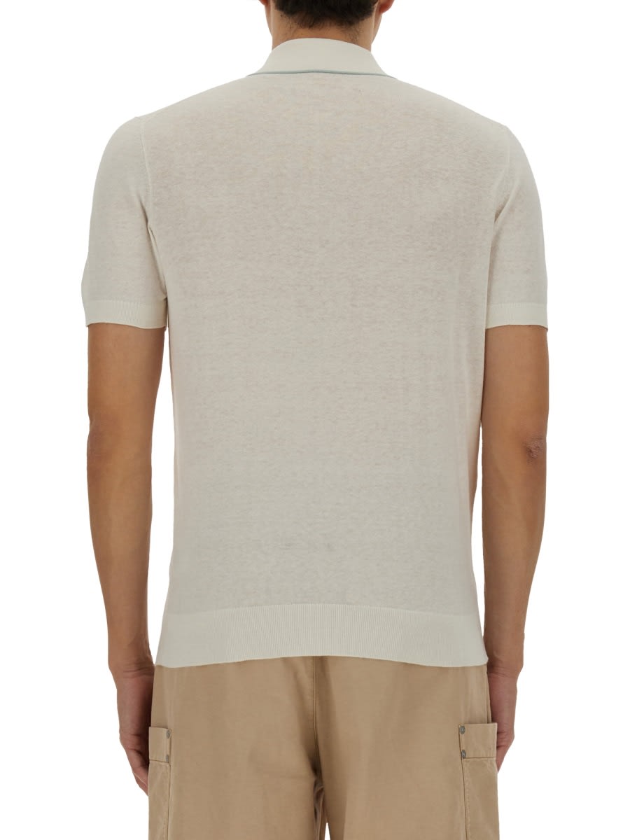 Moose Knuckles Men's Polo Pavilion T-shirt In White