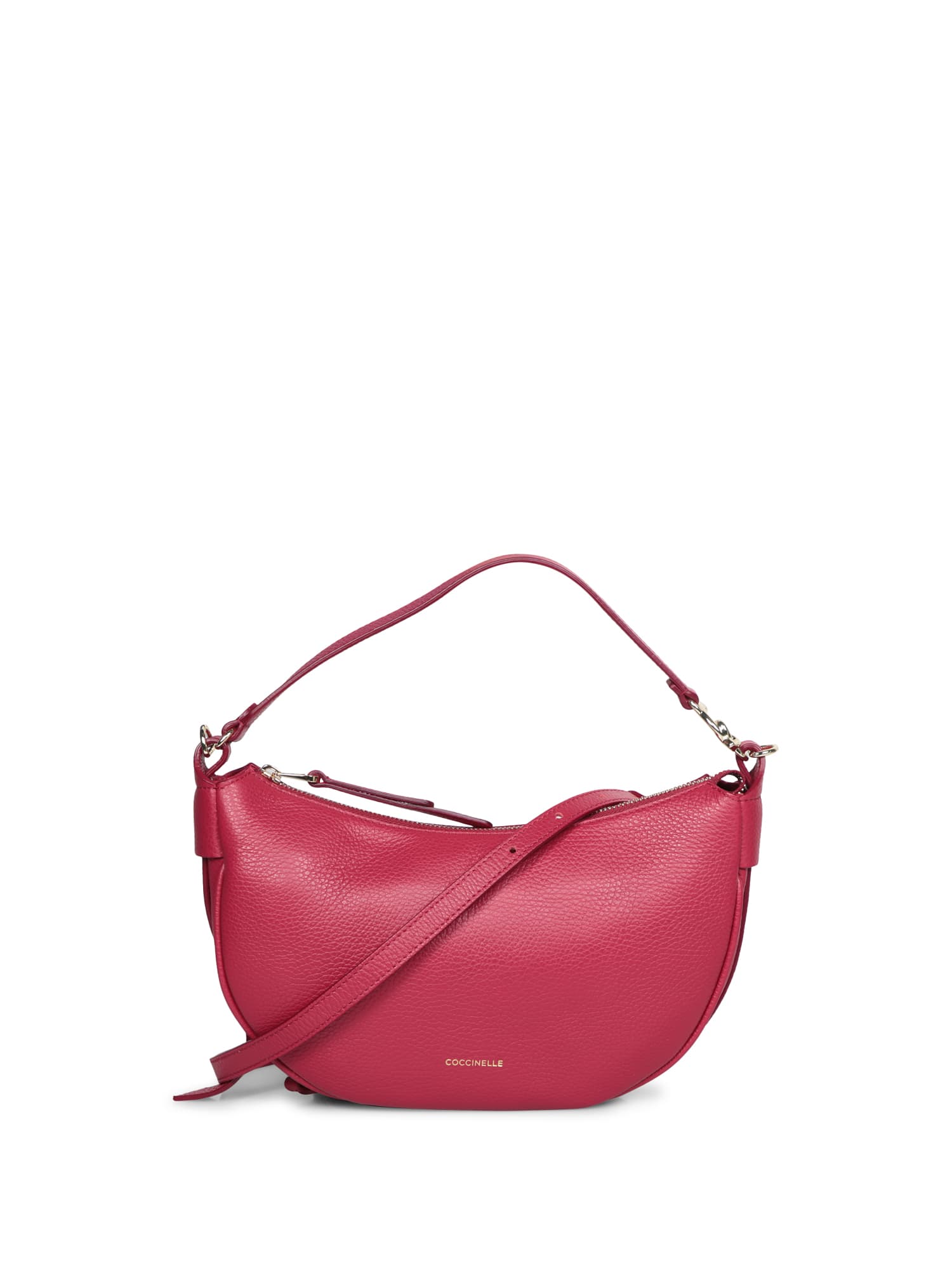 Shop Coccinelle Ceasy Hobo Mini Sangria Bag In Bordeaux