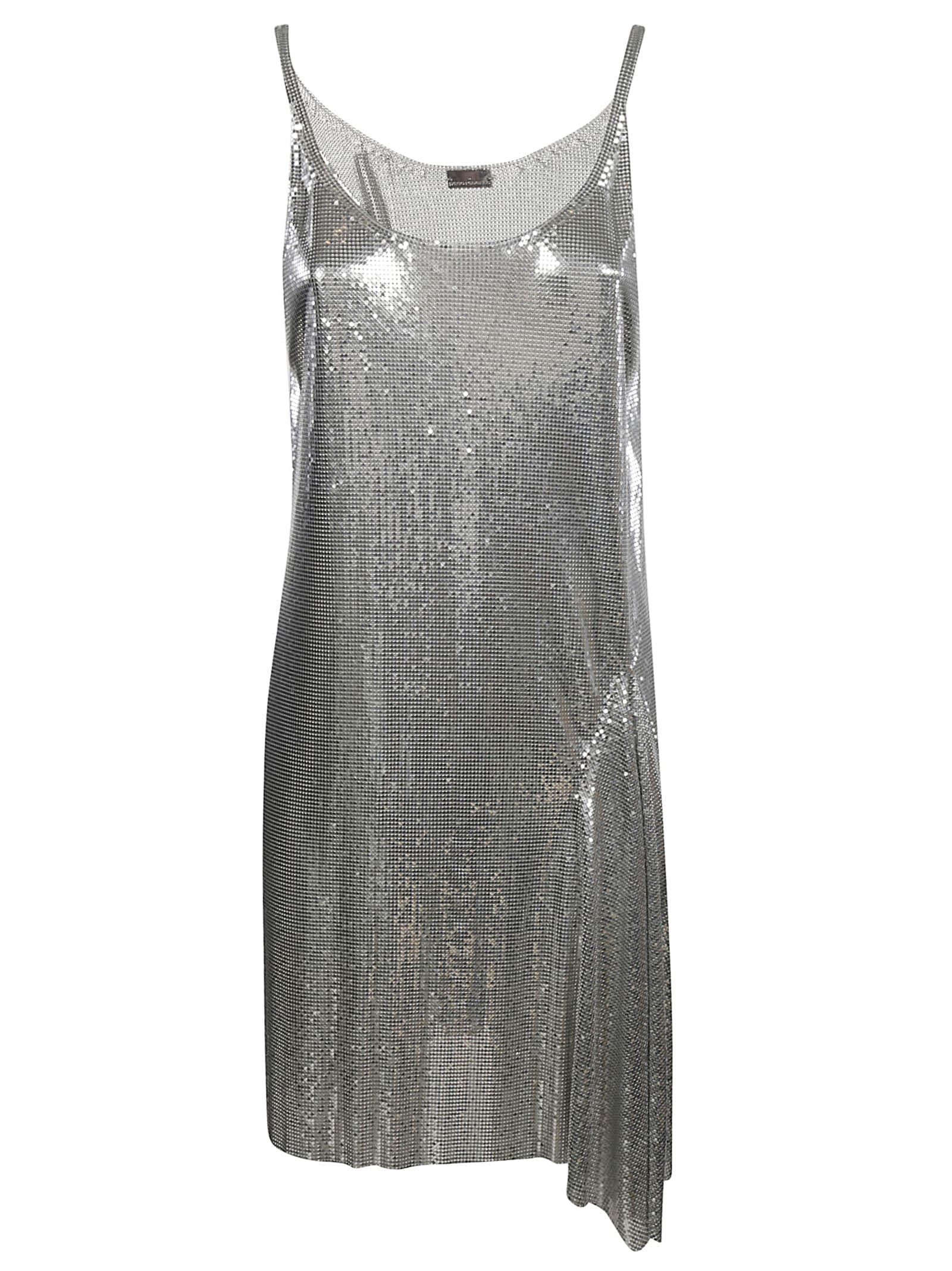 paco rabanne silver dress