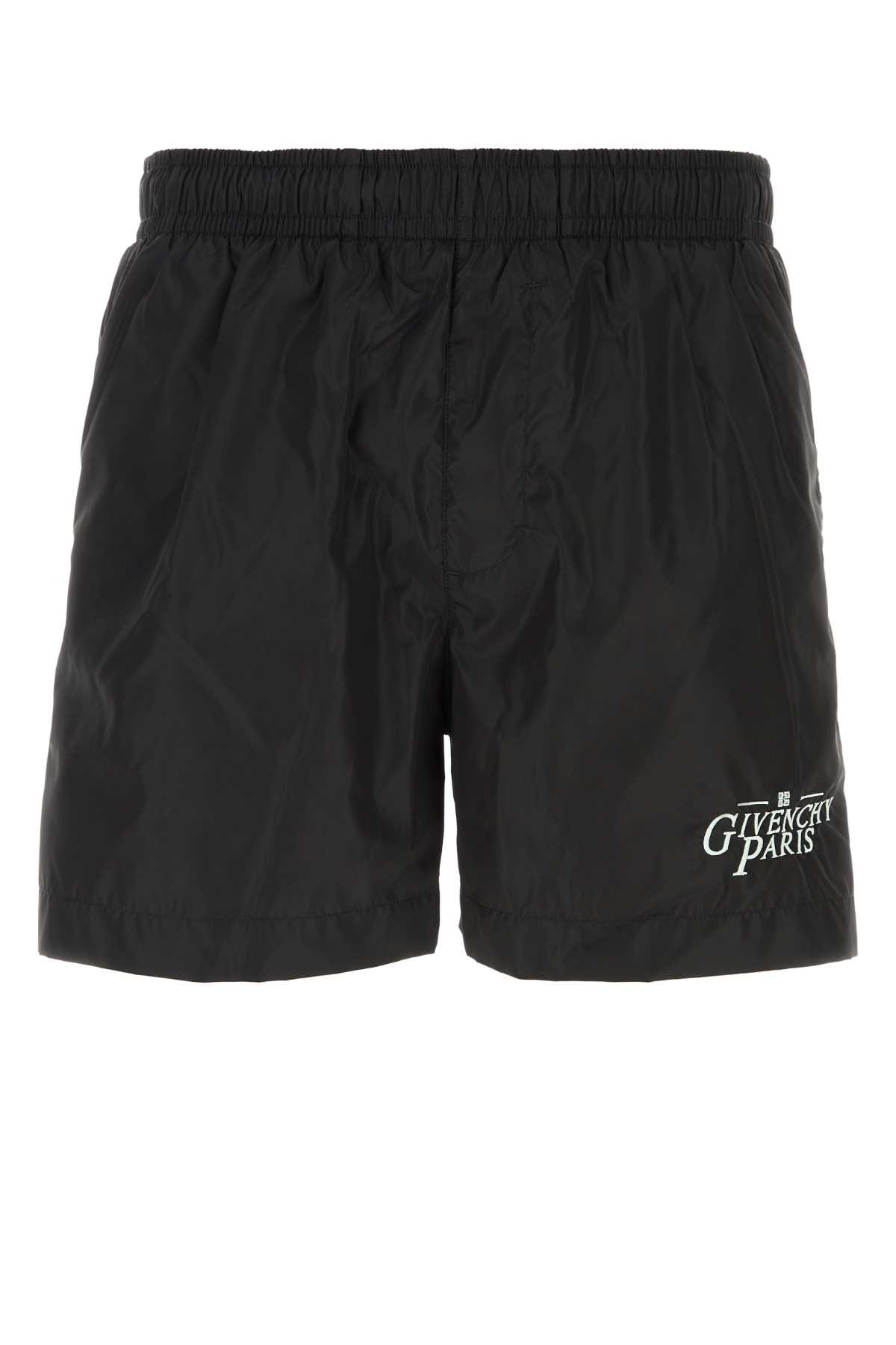 Shop Givenchy Black Nylon Swimming Shorts