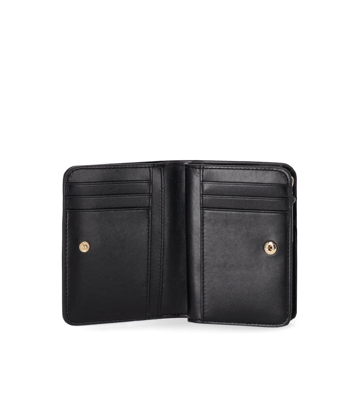 Shop Marc Jacobs Mini Compact Wallet The J Marc In Nero