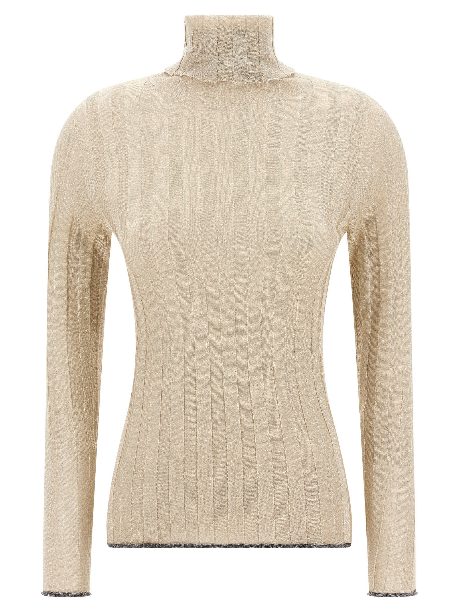 Fabiana Filippi Lurex Sweater Sweaters And Cardigans Gold In Multi
