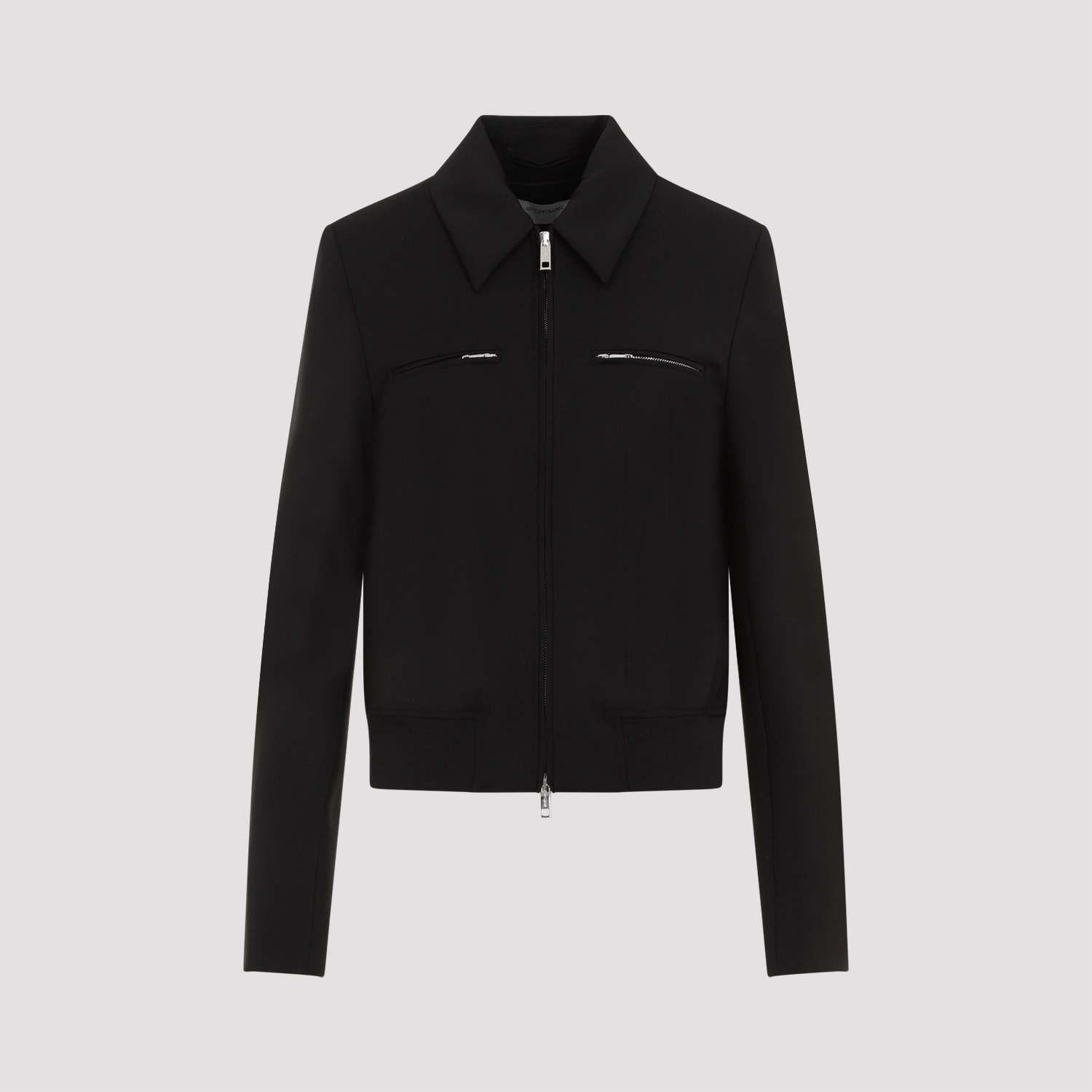 Shop Sportmax Plava Bomber Jacket In Nero