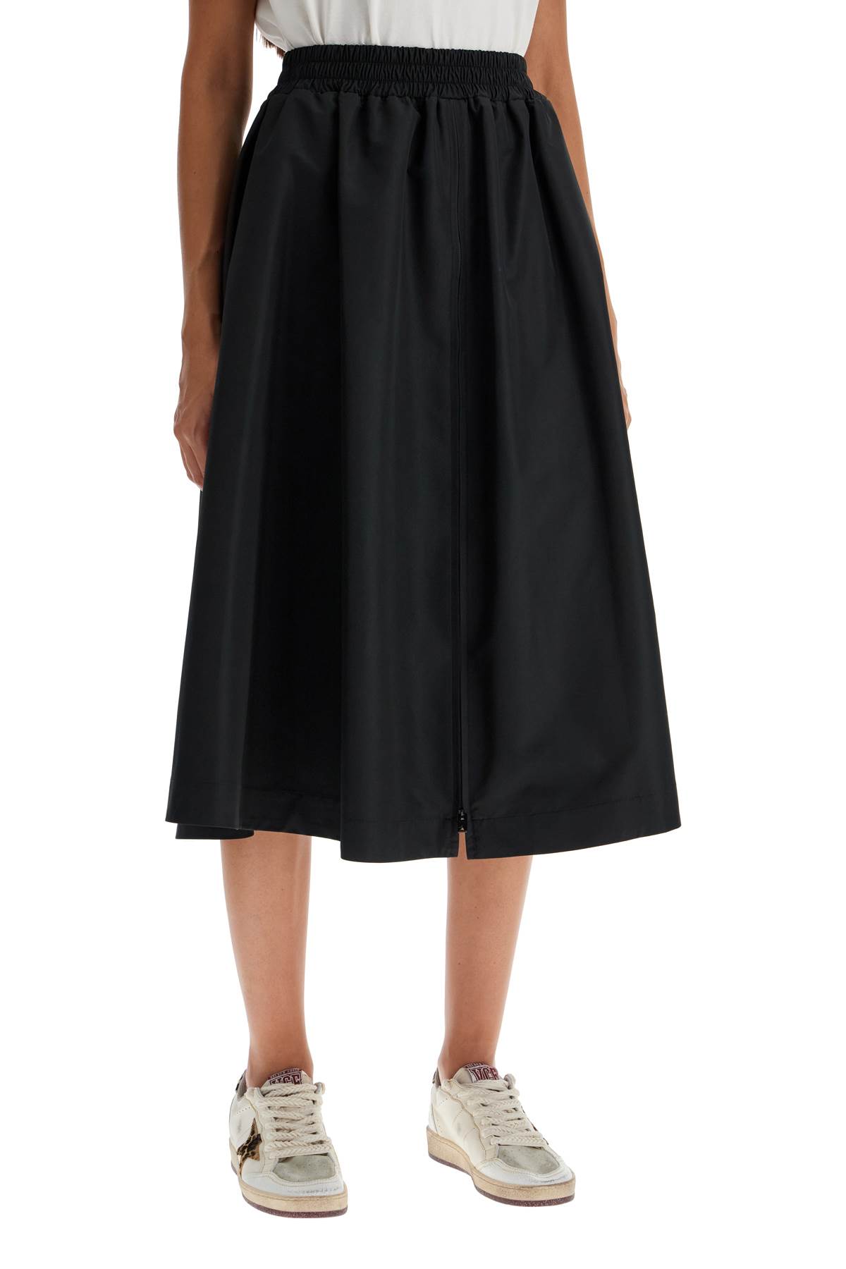 Golden Goose Circle Skirt In Nylon In Black