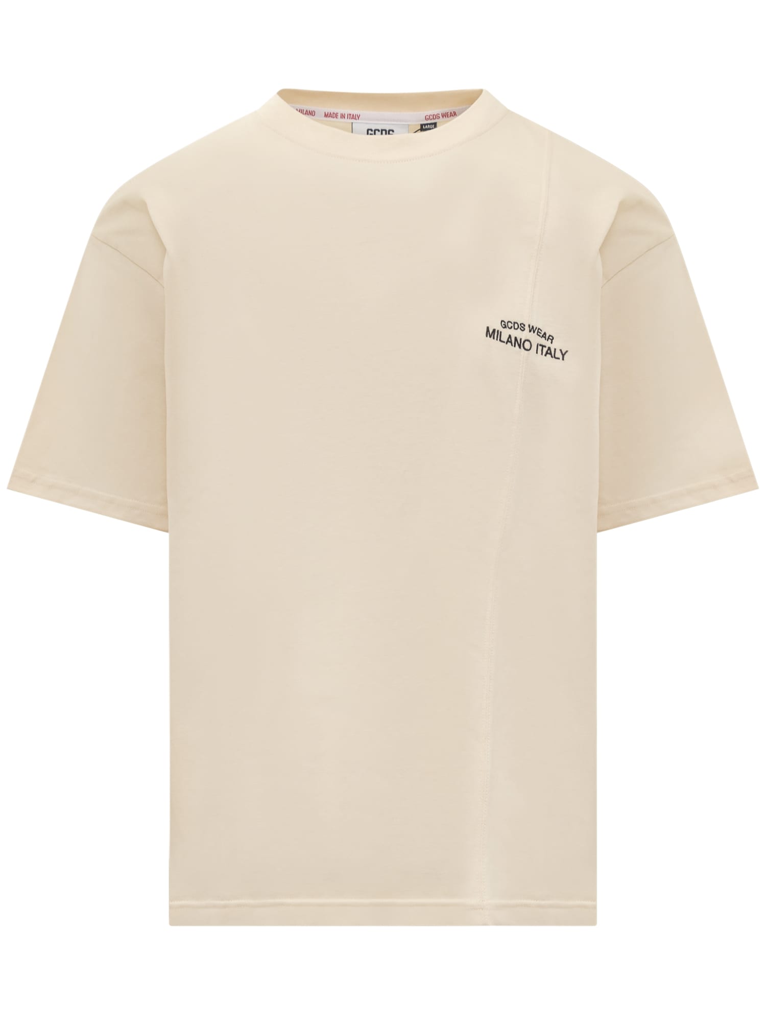 Shop Gcds Milano T-shirt In Off White