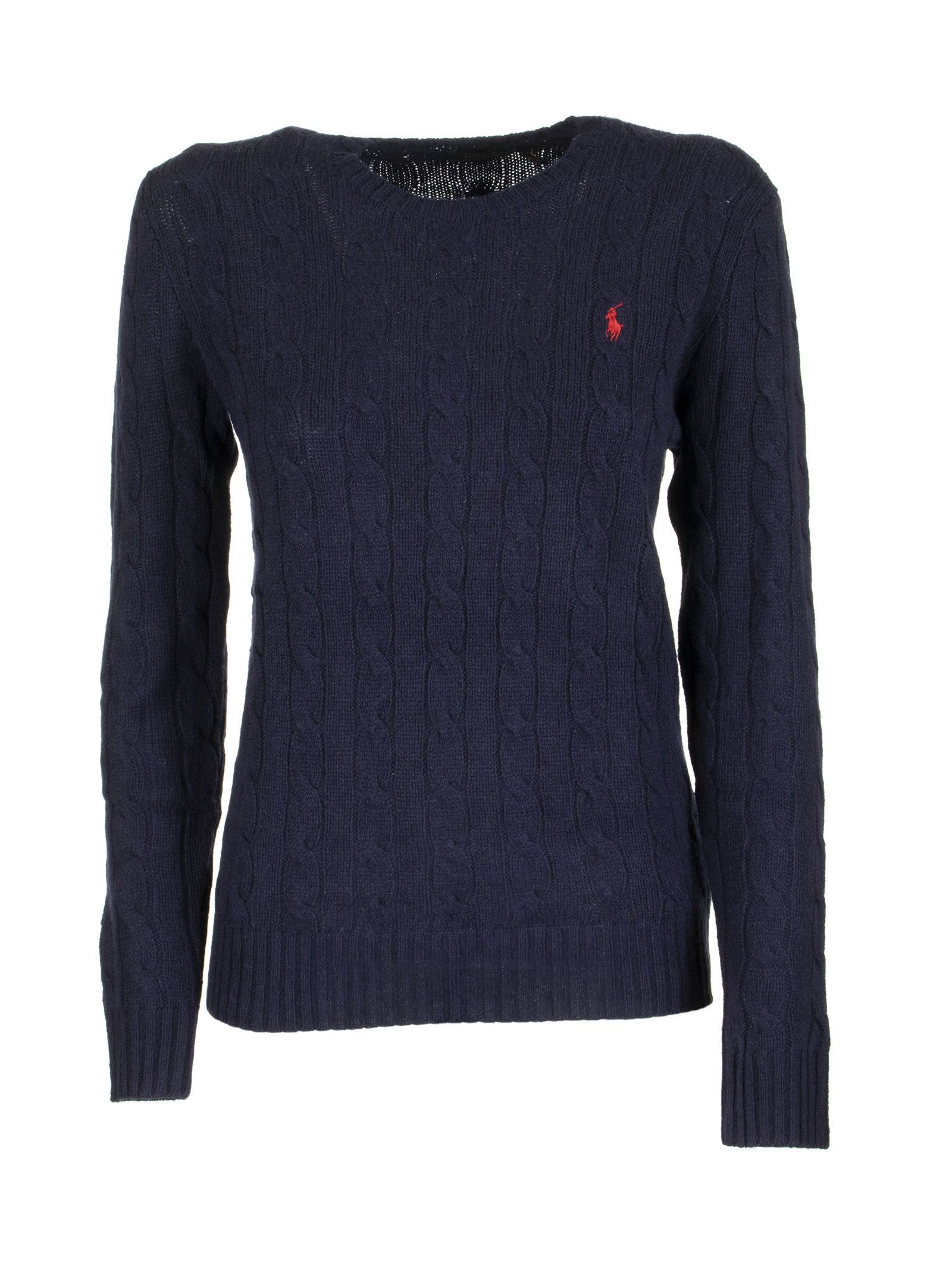 Ralph Lauren Cable Knit Wool And Cashmere Sweater
