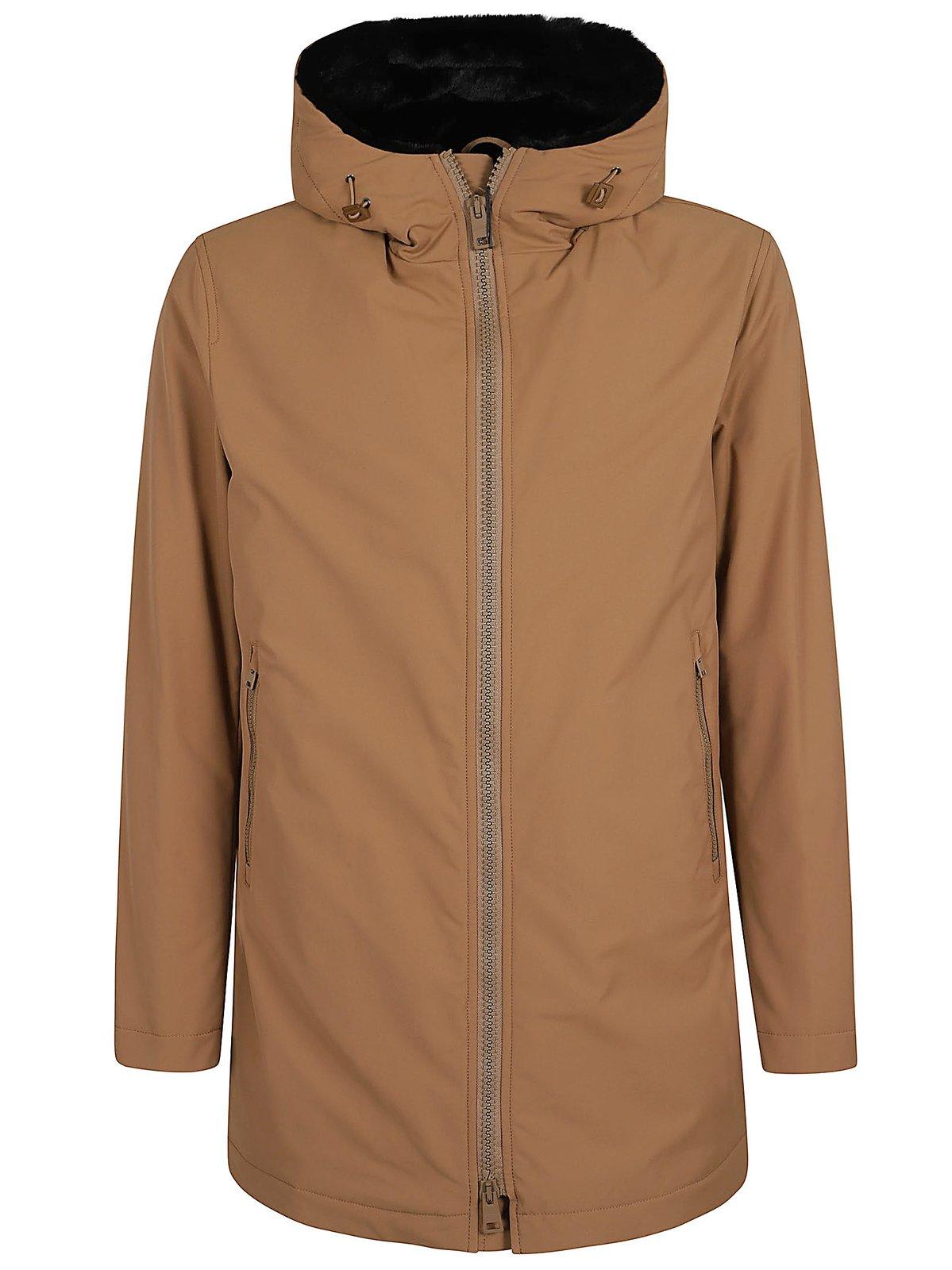 Keystone High-neck Hooded Coat