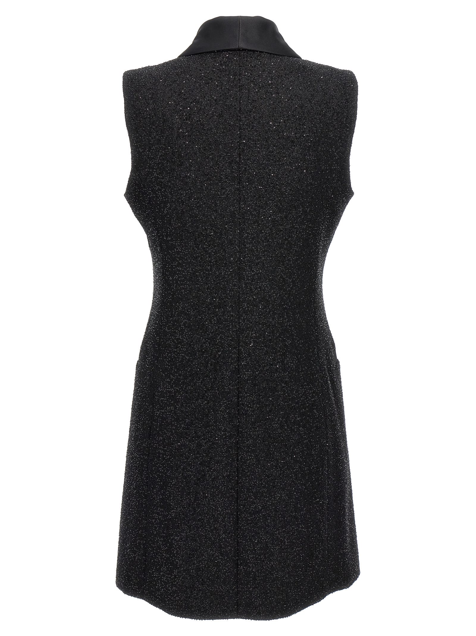 Max Mara "eiffel Piano" Dress In Black
