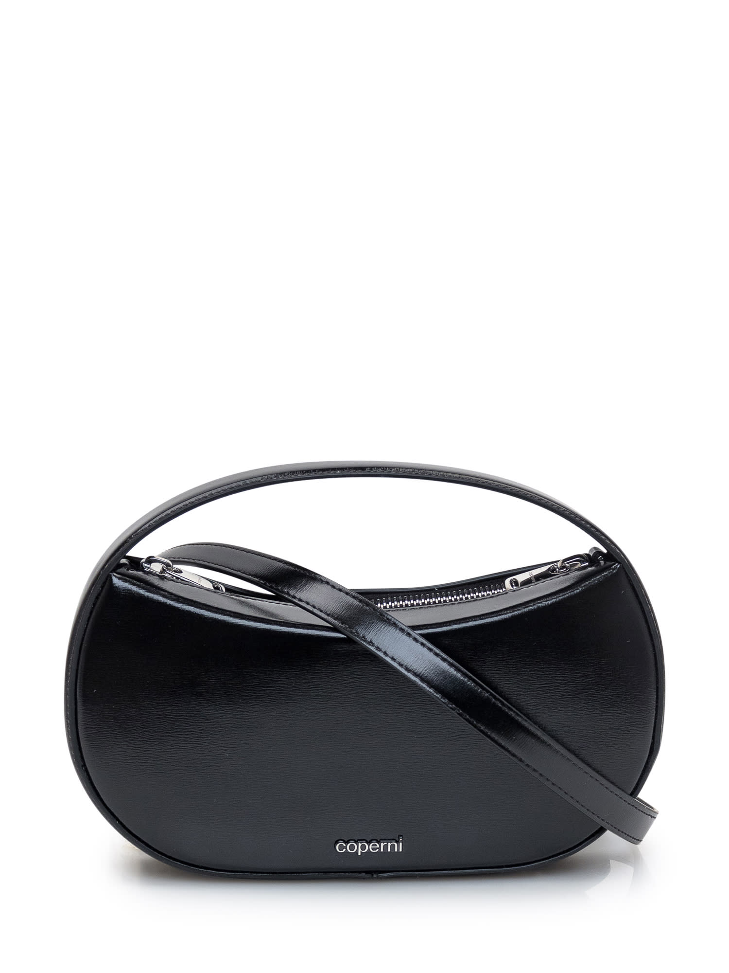 Shop Coperni Small Sound Swipe Bag In Black