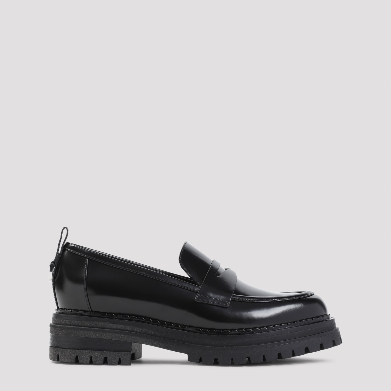 Shop Sergio Rossi Flat Loafers In Nero