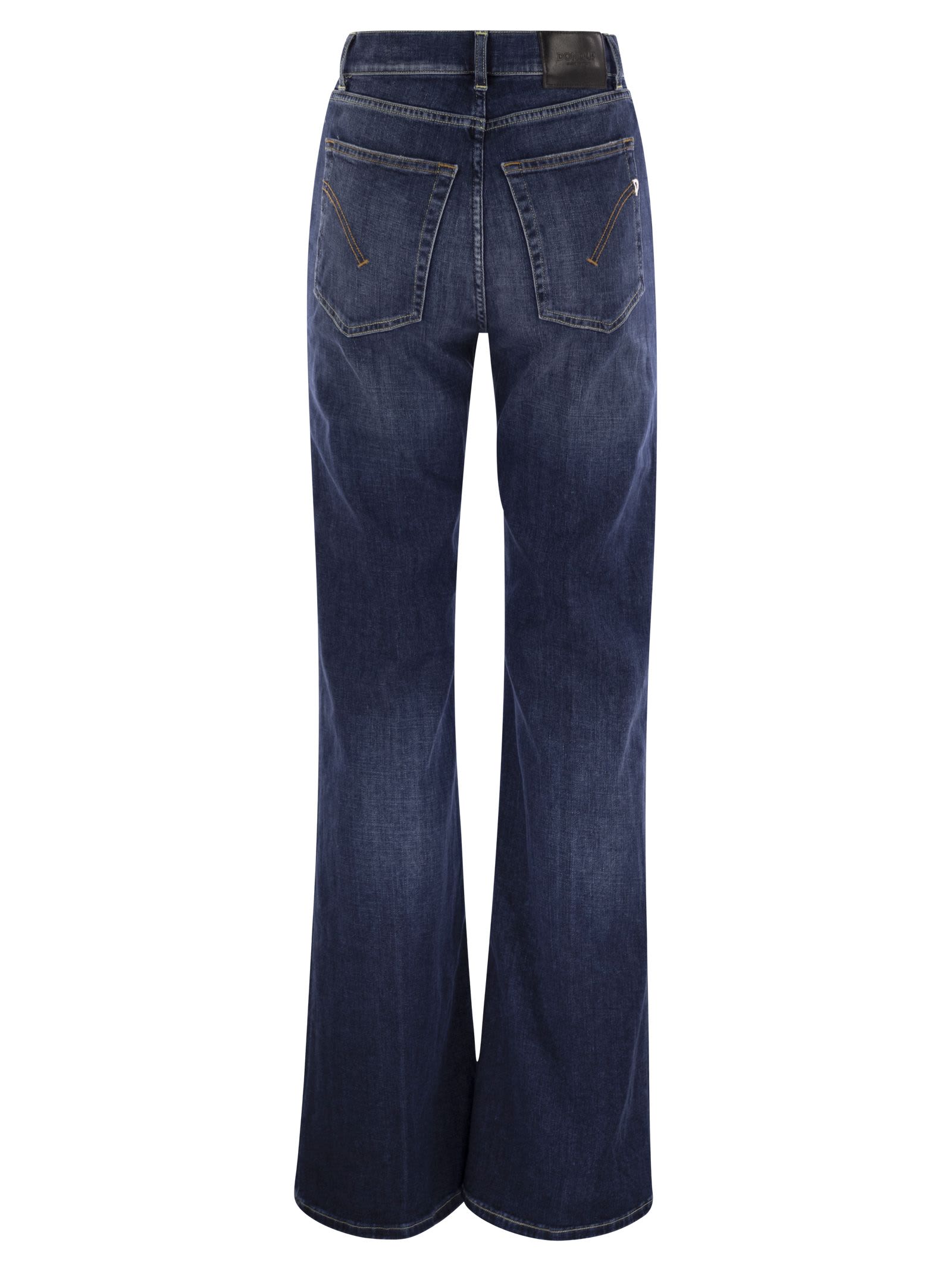 Shop Dondup Pantalone Amber Blu In Dark Denim