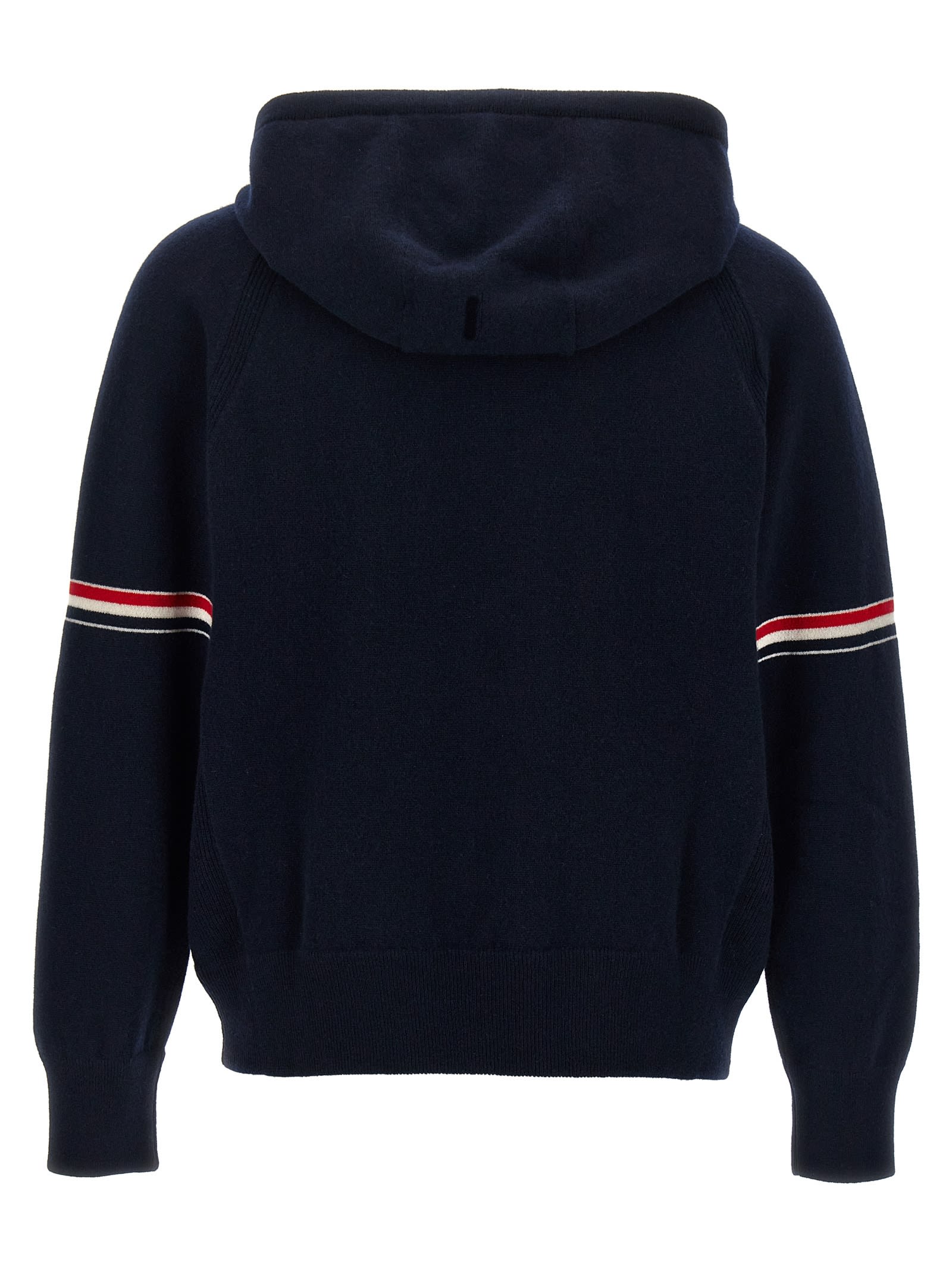 Shop Thom Browne Rwb Hoodie In Blue