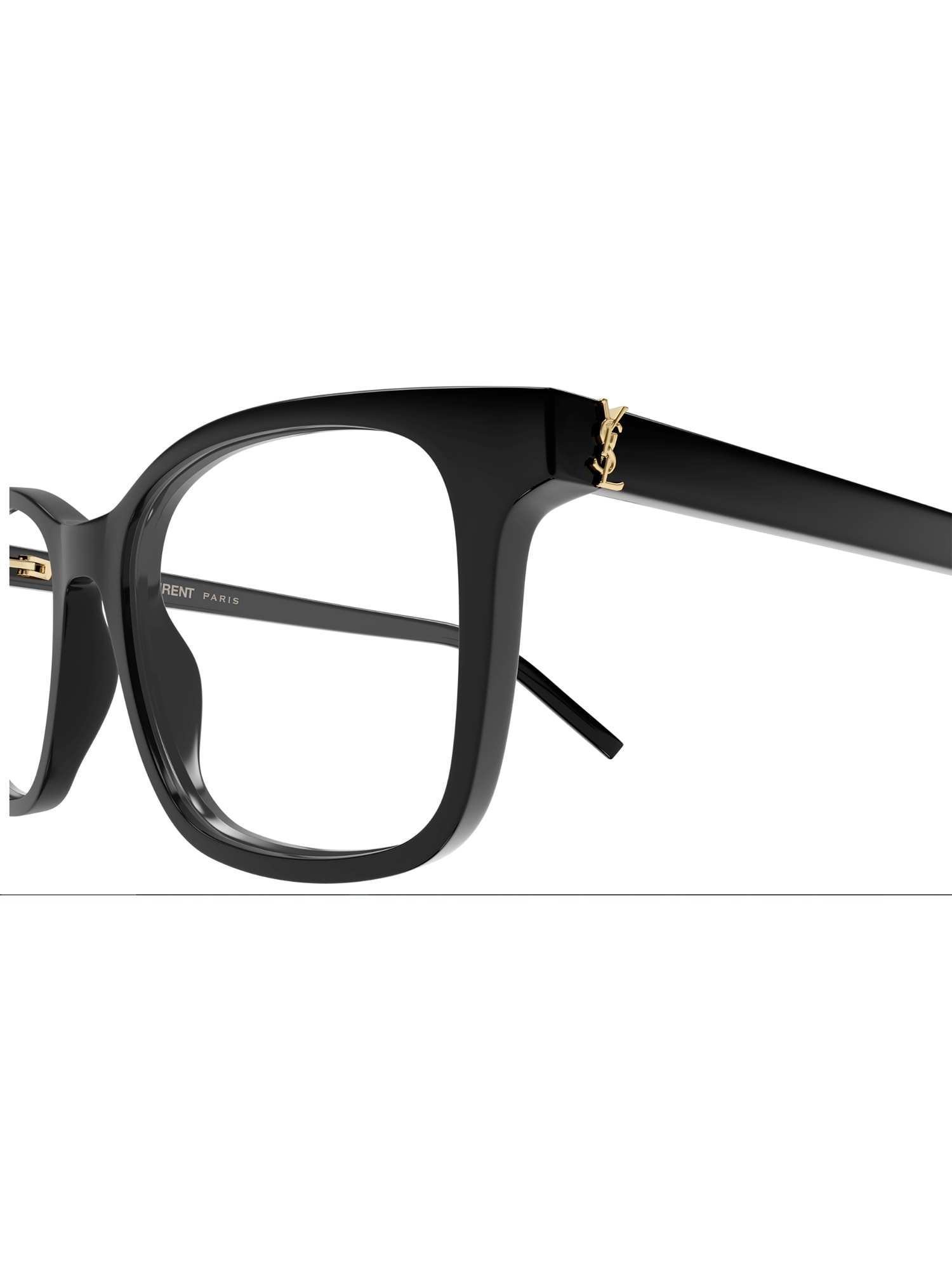 Shop Saint Laurent Sl M120 Eyewear In Black Black Transpare