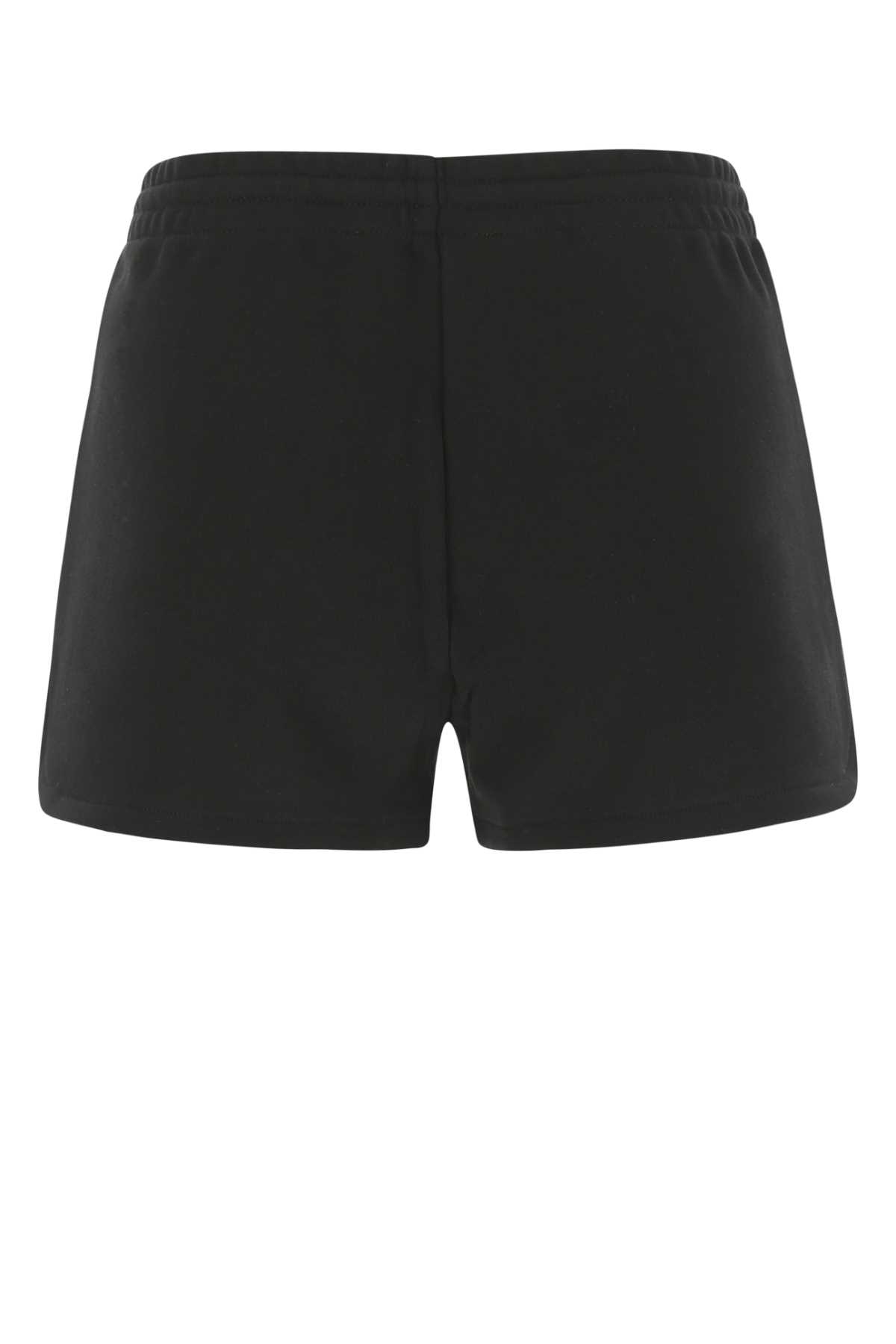 Moschino Black Cotton Shorts In 2555