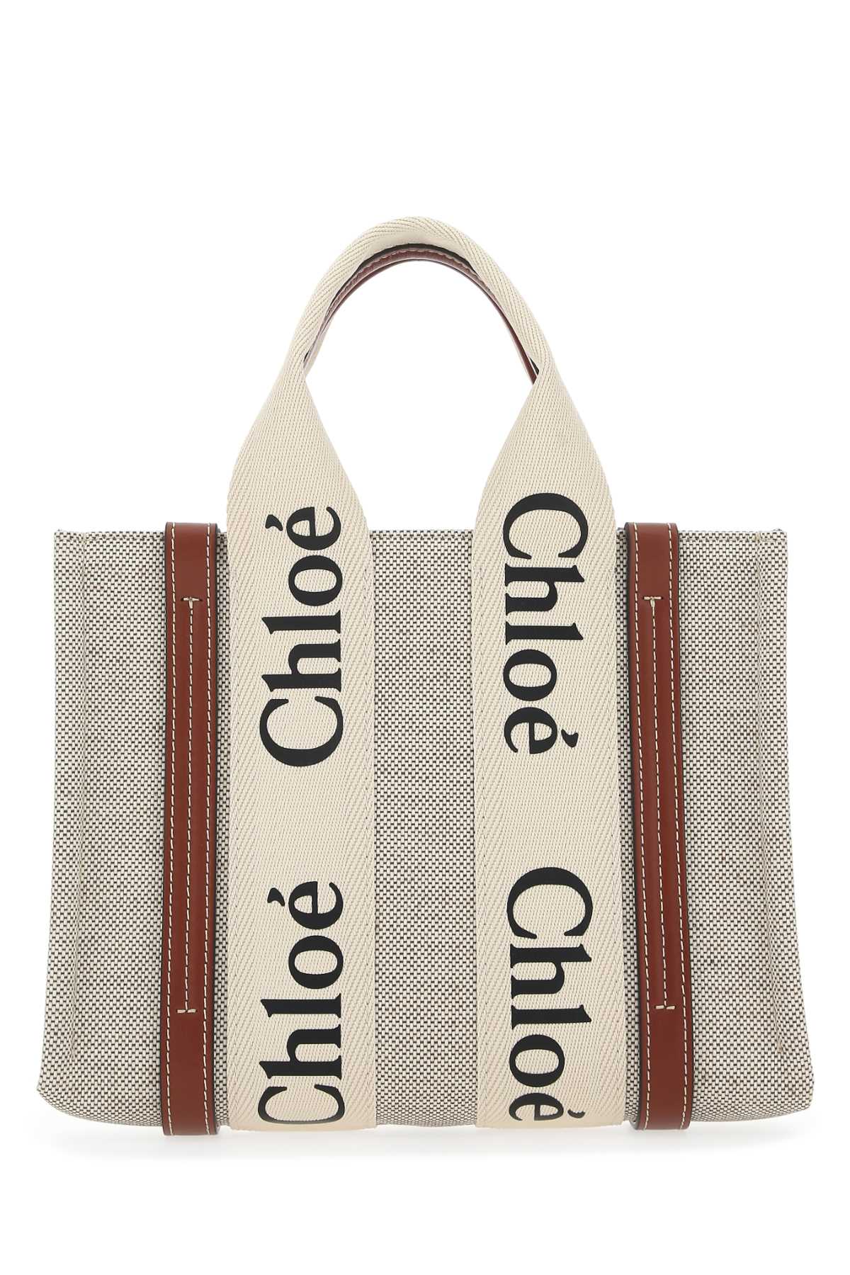 Shop Chloé Multicolor Fabric Small Woody Shopping Bag In 90u