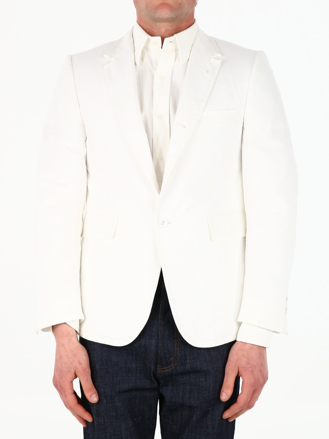 Thom Browne White Cotton Jacket