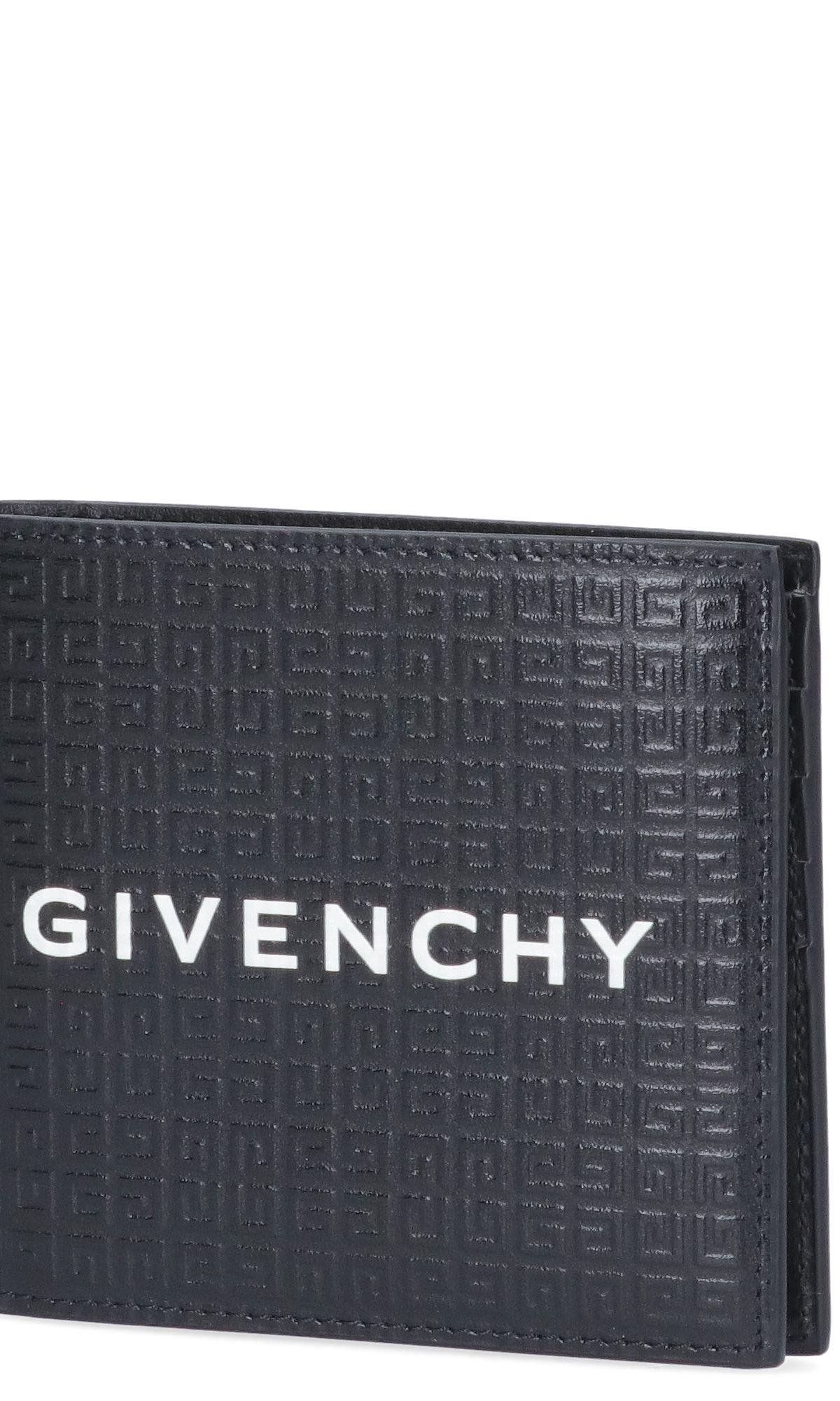 Shop Givenchy Bi-fold Logo Card Holder In Black