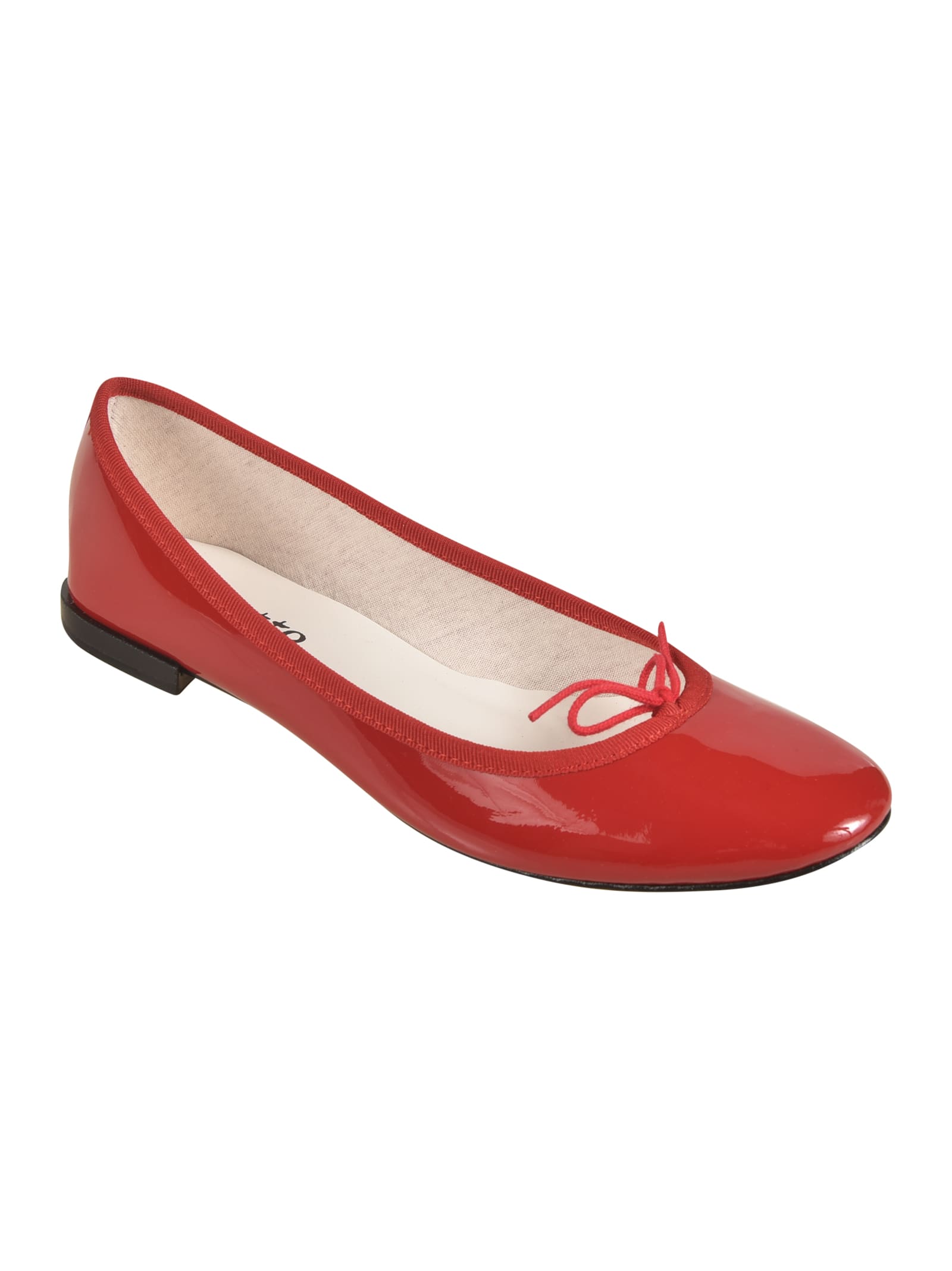 Repetto Glossy Ballerinas In Red