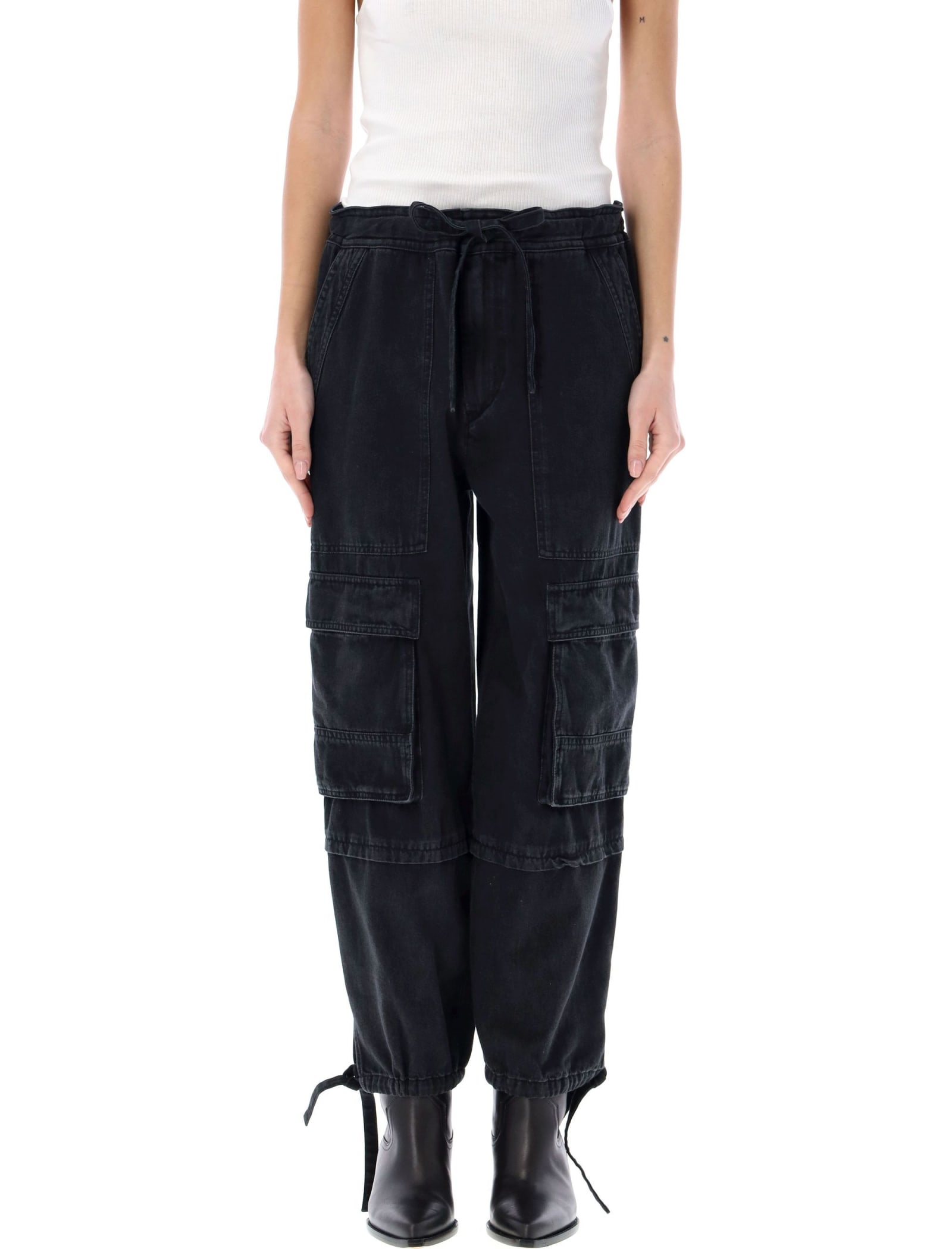 Shop Marant Etoile Ivy Cargo Pants In Black
