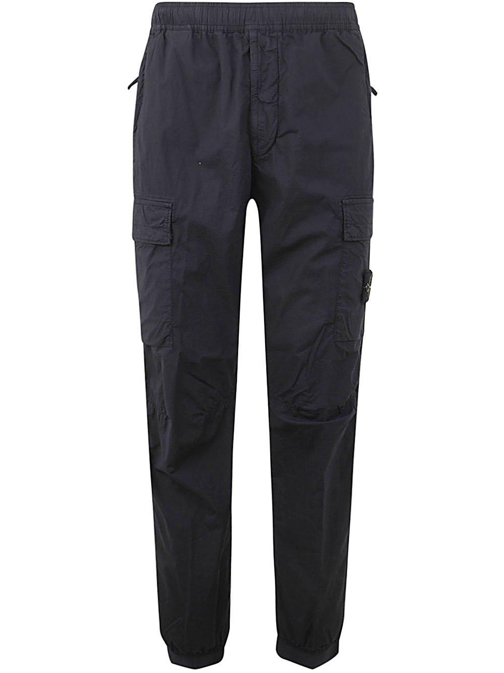 STONE ISLAND COMPASS PATCH ELASTICATED WAIST CARGO TROUSERS