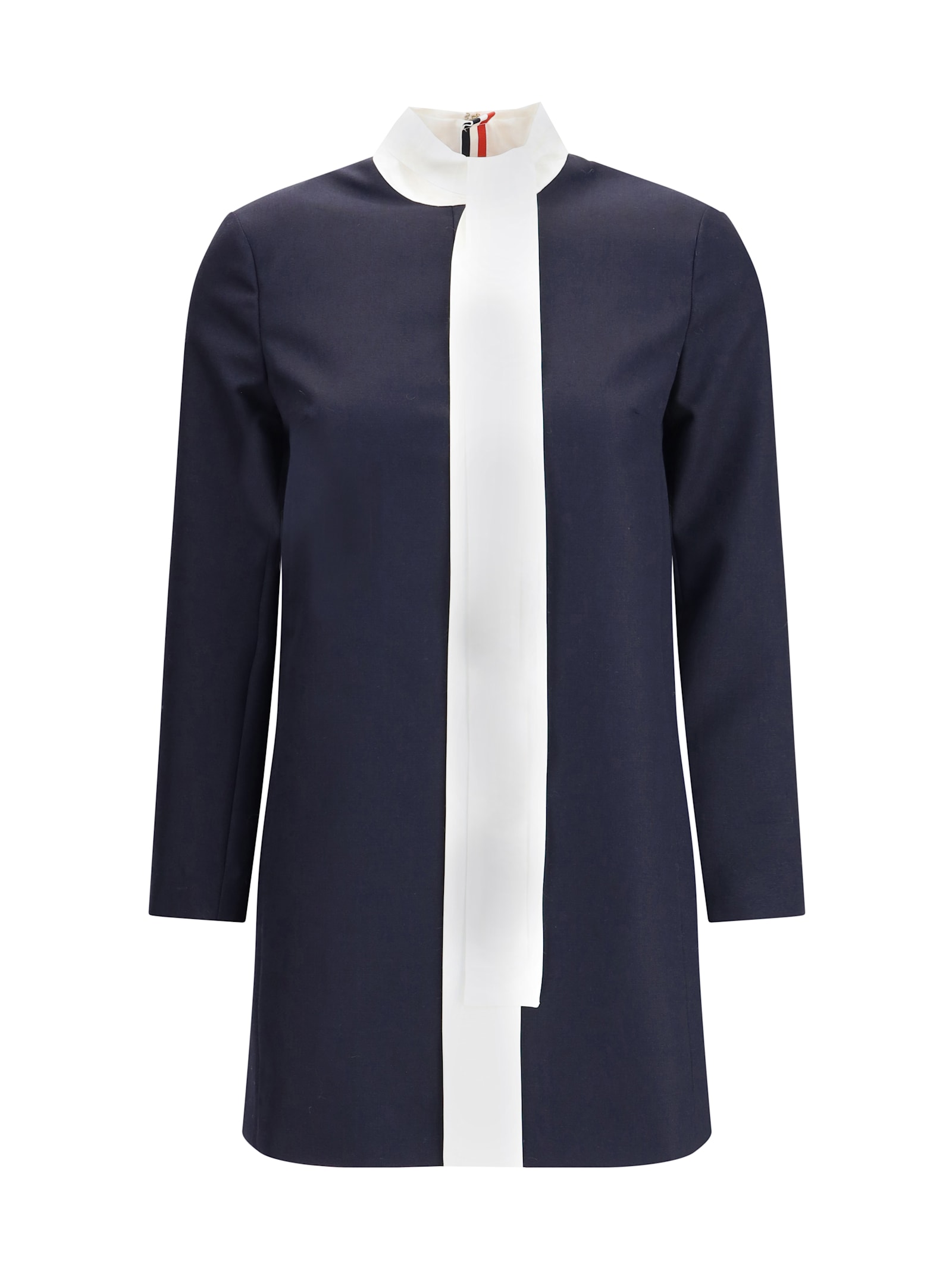 Thom Browne High Wool Suiting Shift Dress