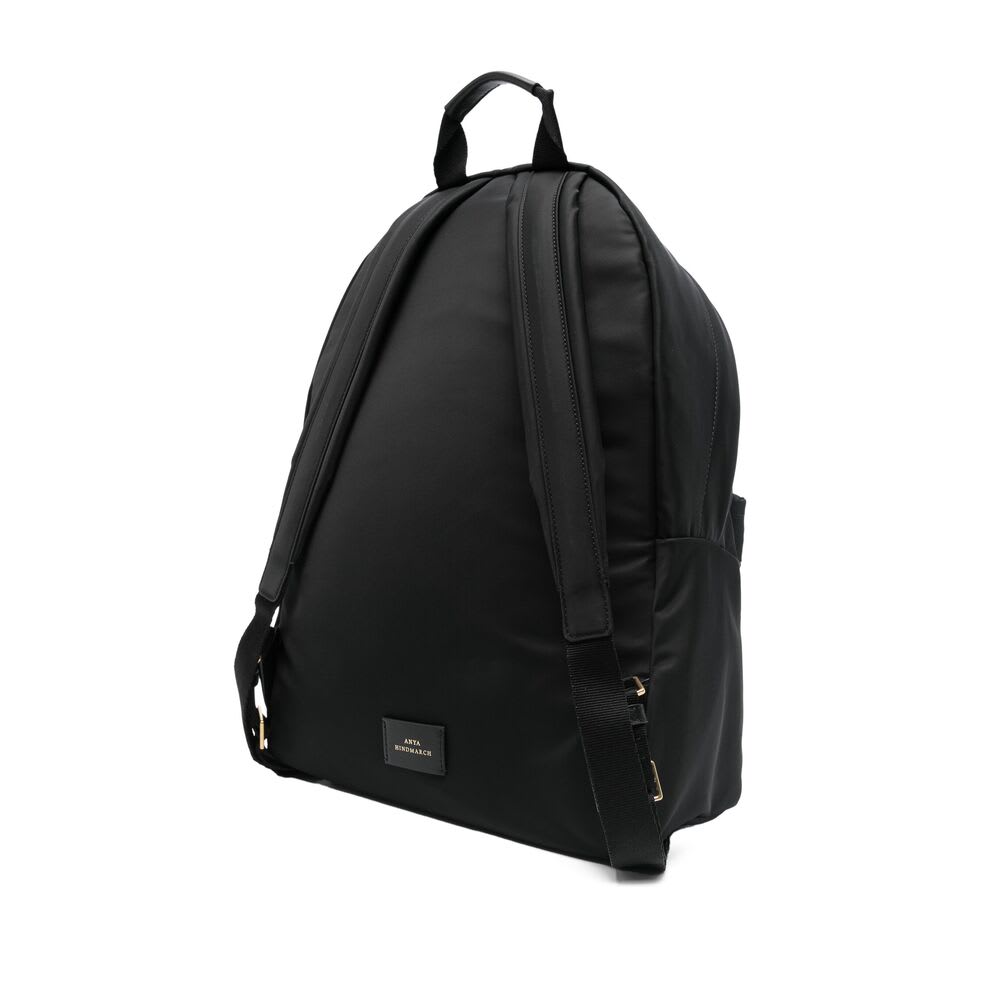Anya Hindmarch Women Black Nylon Backpack In Black