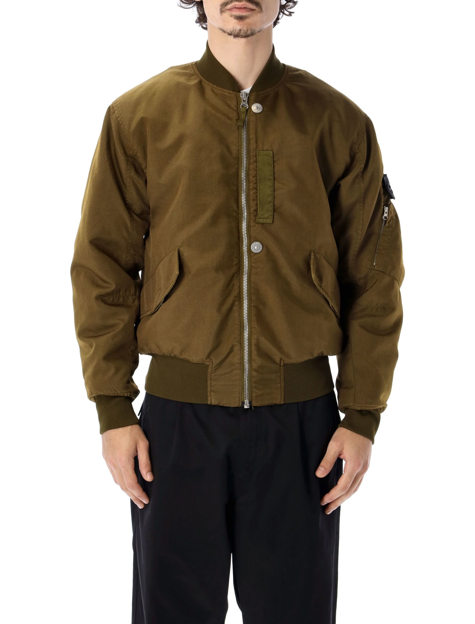 Stone Island Shadow Project Stone Island Shadow Quilted-lining Bomber Jacket