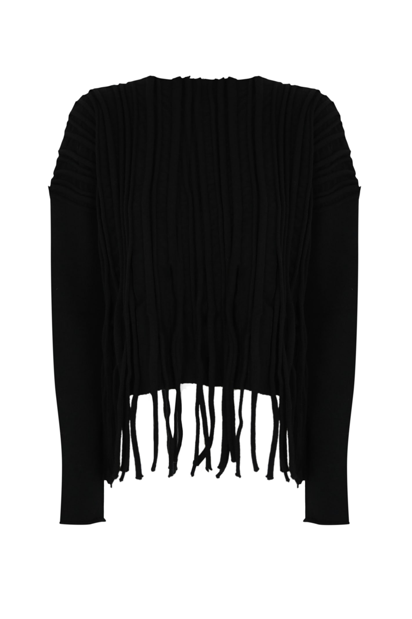 Wool Sweater With Fringes