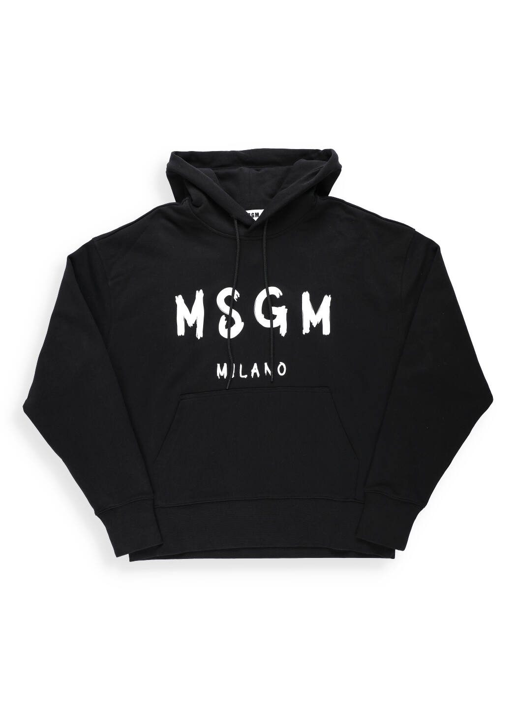 Msgm Logo Hoodie In Black