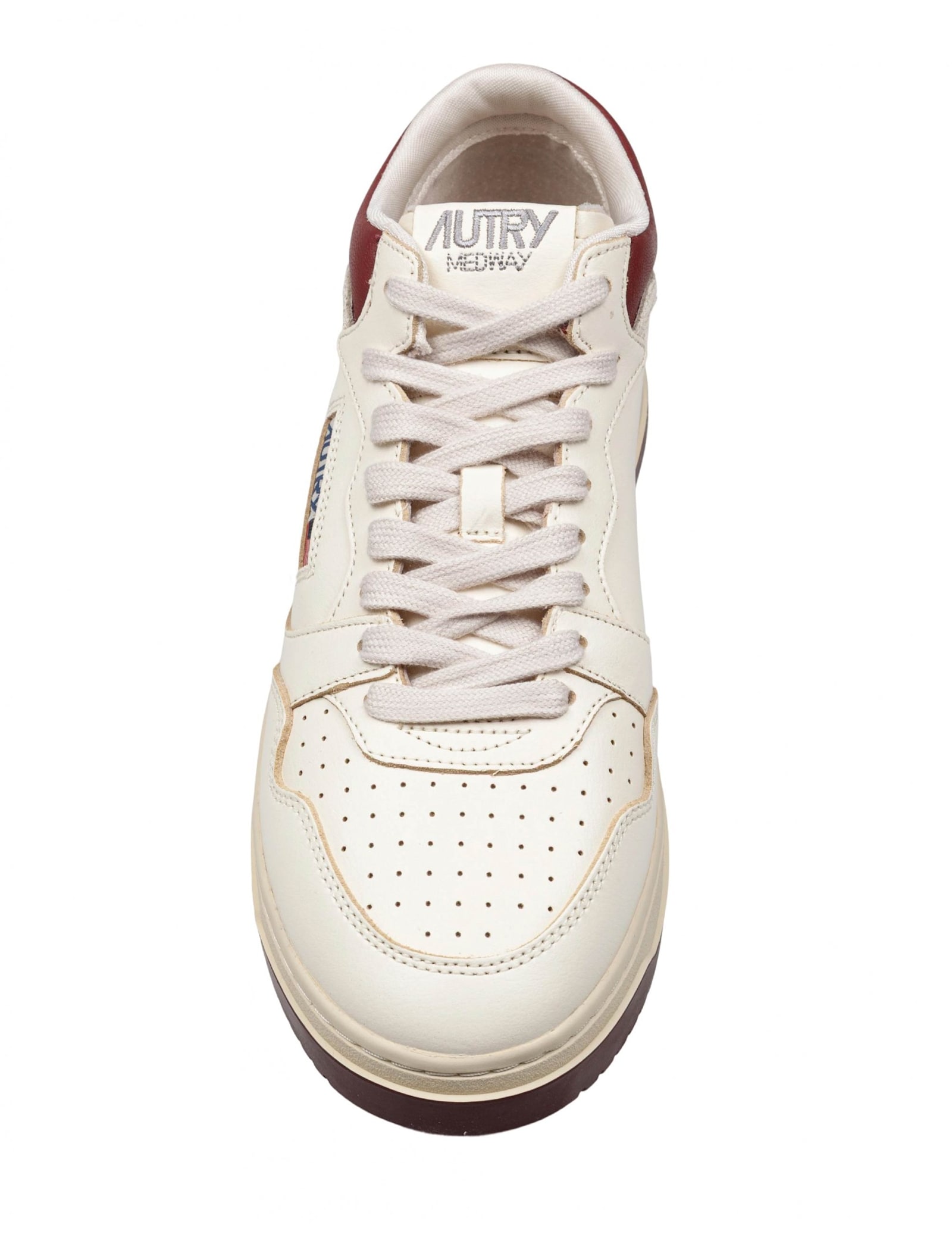 Autry Sneakers Med-way Leather Sneakers White Color