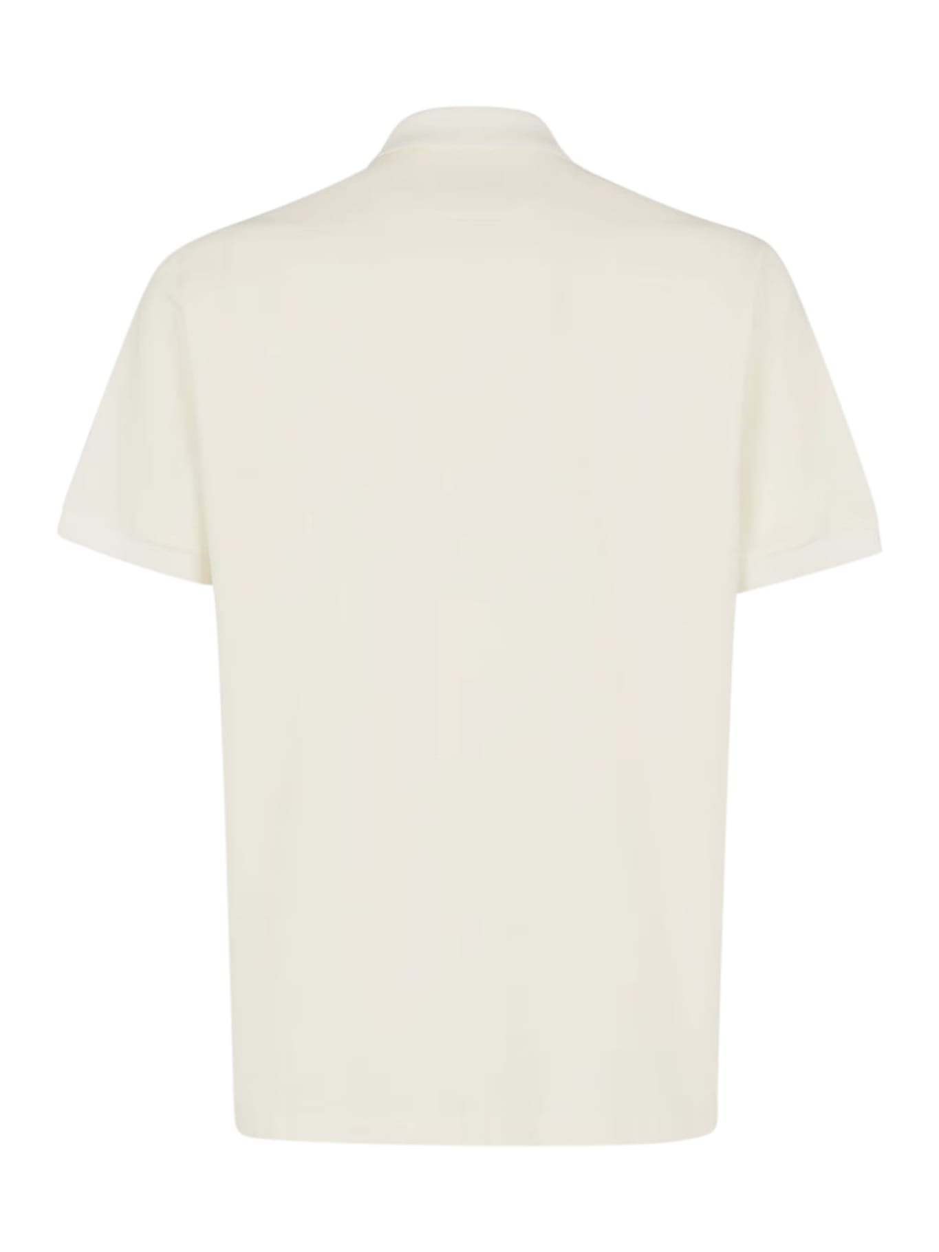 Shop Fendi Polo Ff Embossed Piquet In Milk