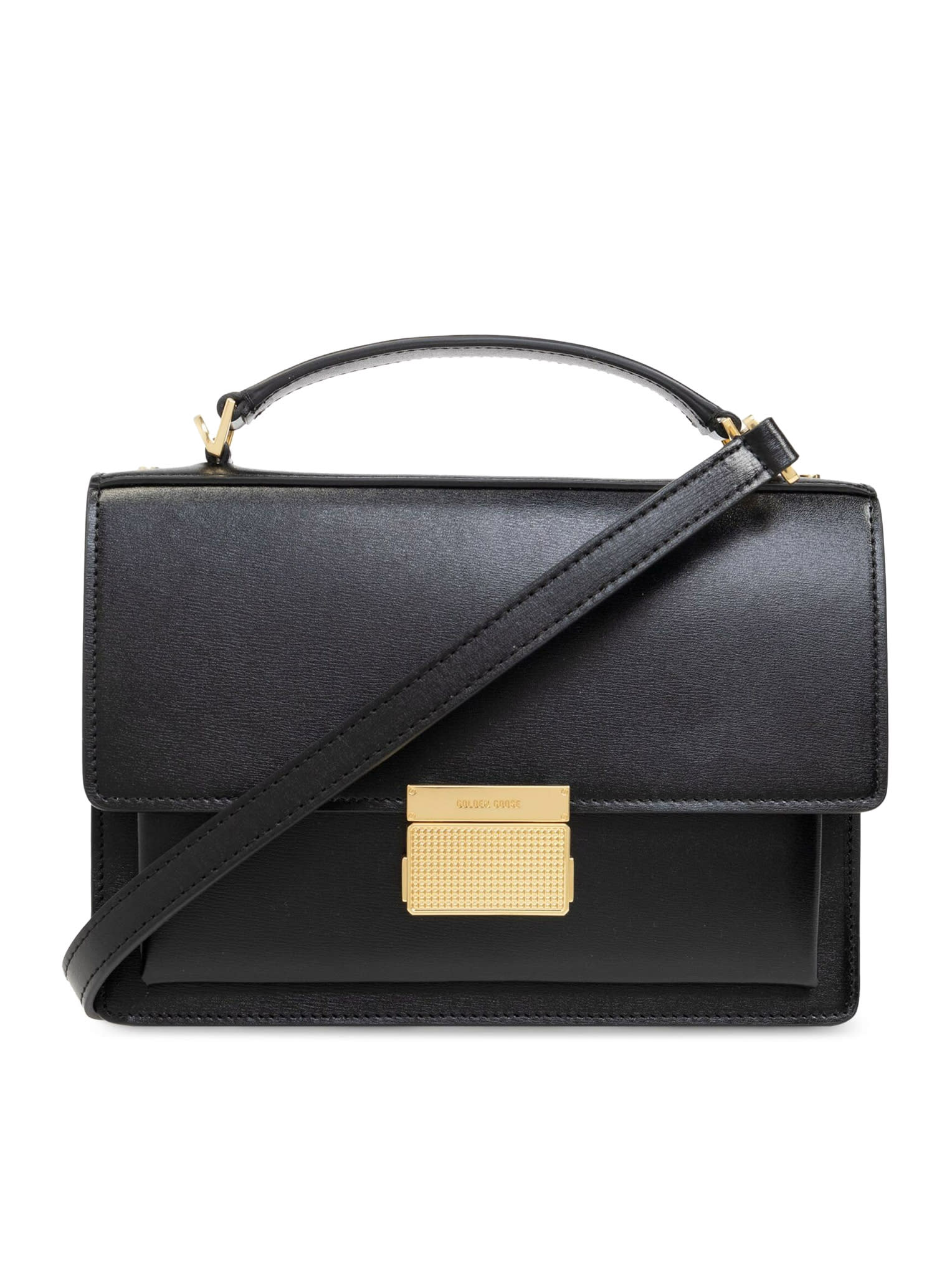 Shop Golden Goose Venezia Handbag In Black