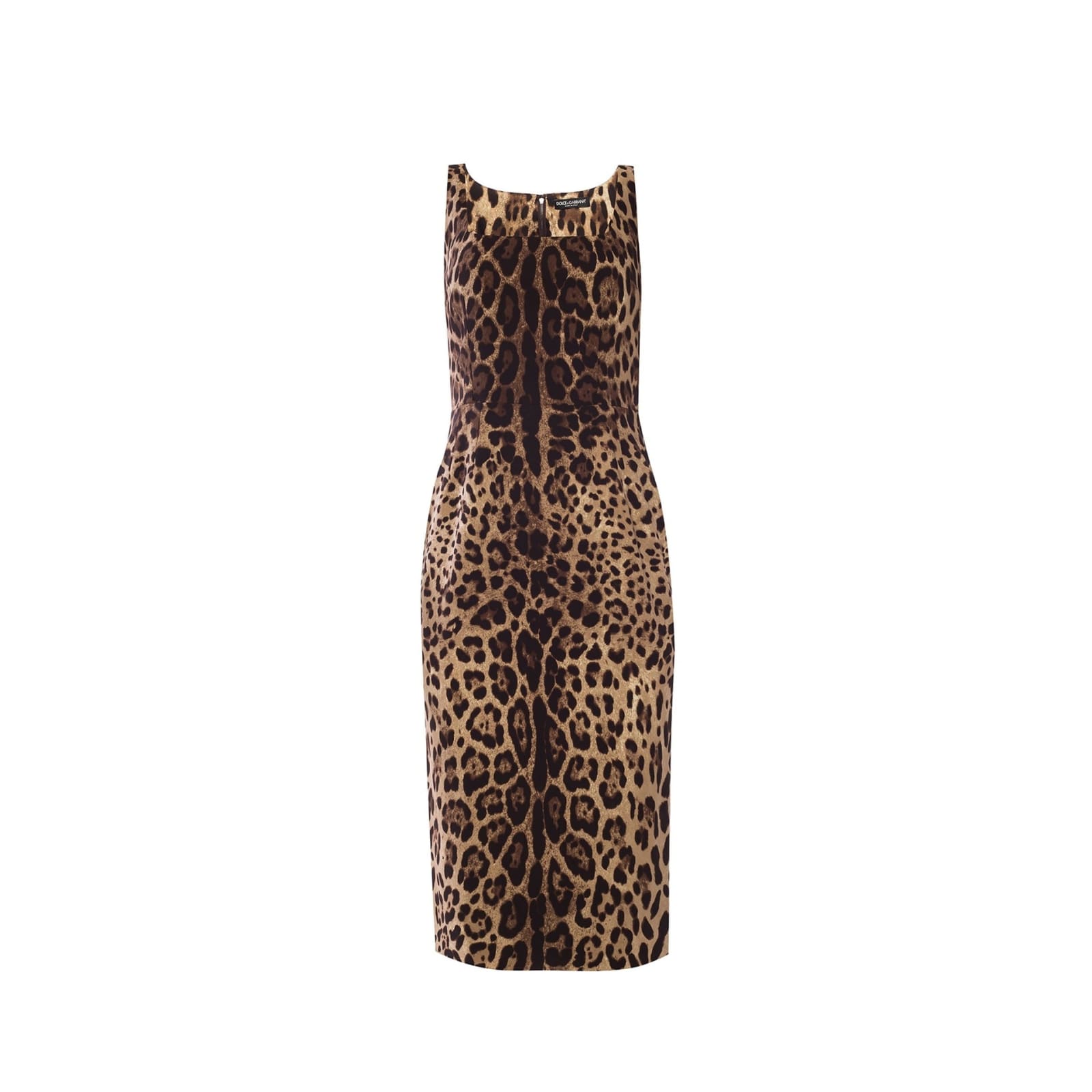 DOLCE & GABBANA LEOPARD PRINTED DRESS