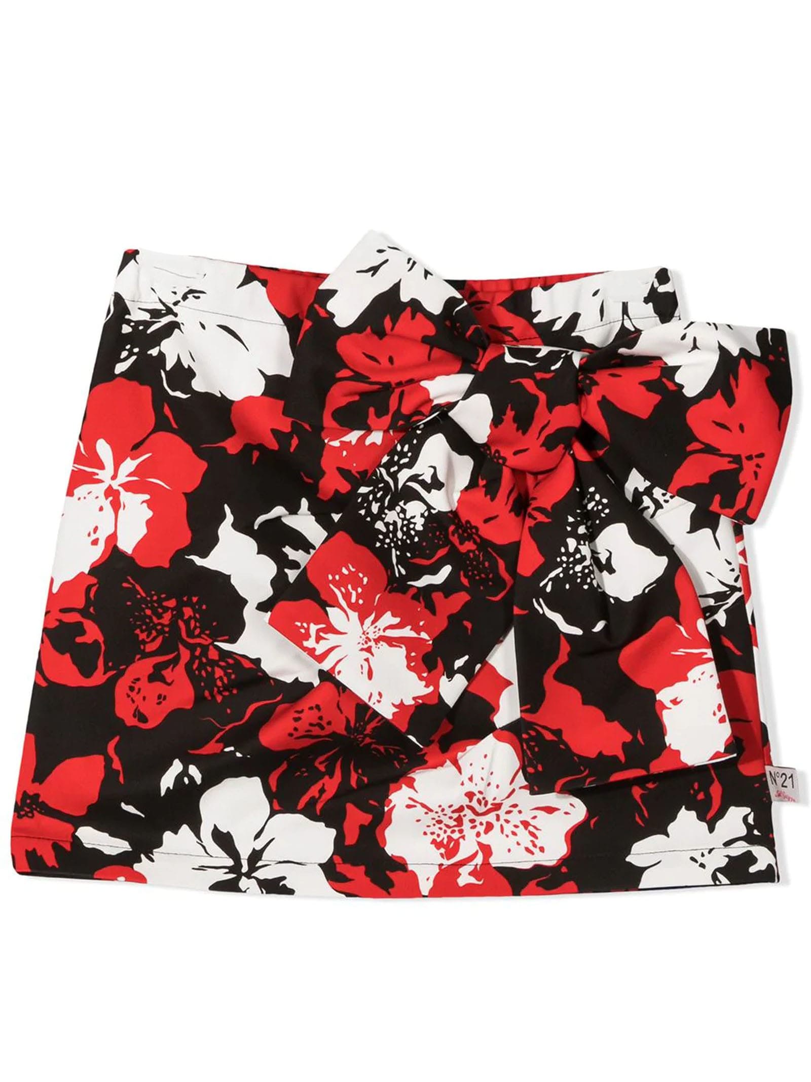N.21 Floral Print Mini Skirt