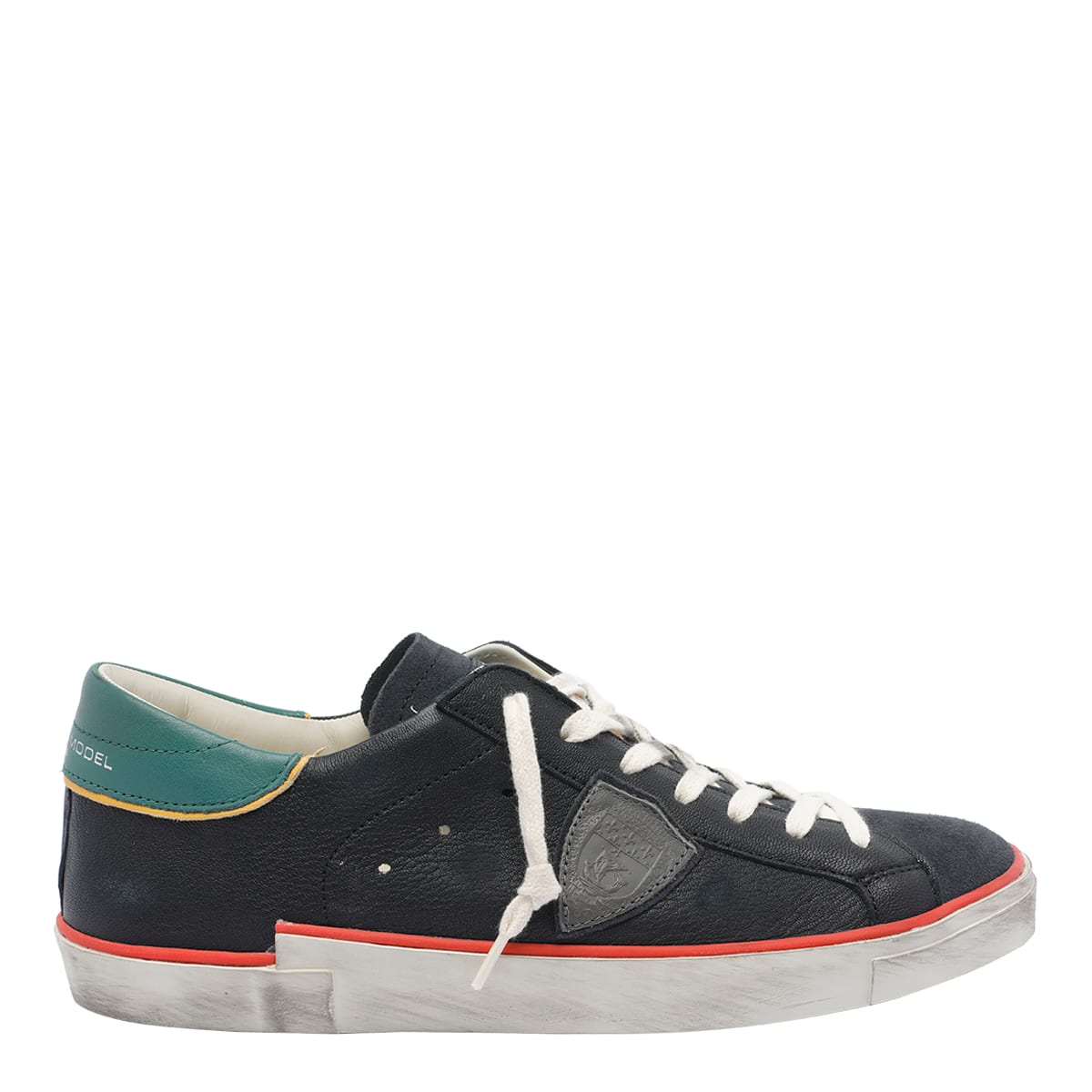Philippe Model Low Top Sneakers Round Toe In Black