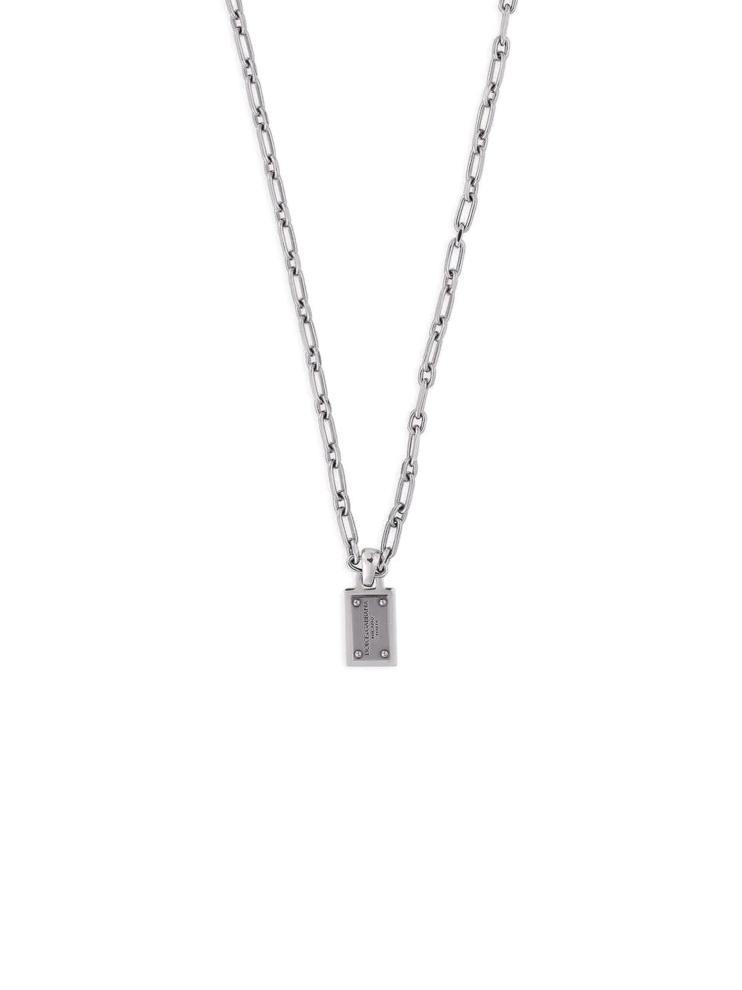Shop Dolce & Gabbana Necklace In Silver