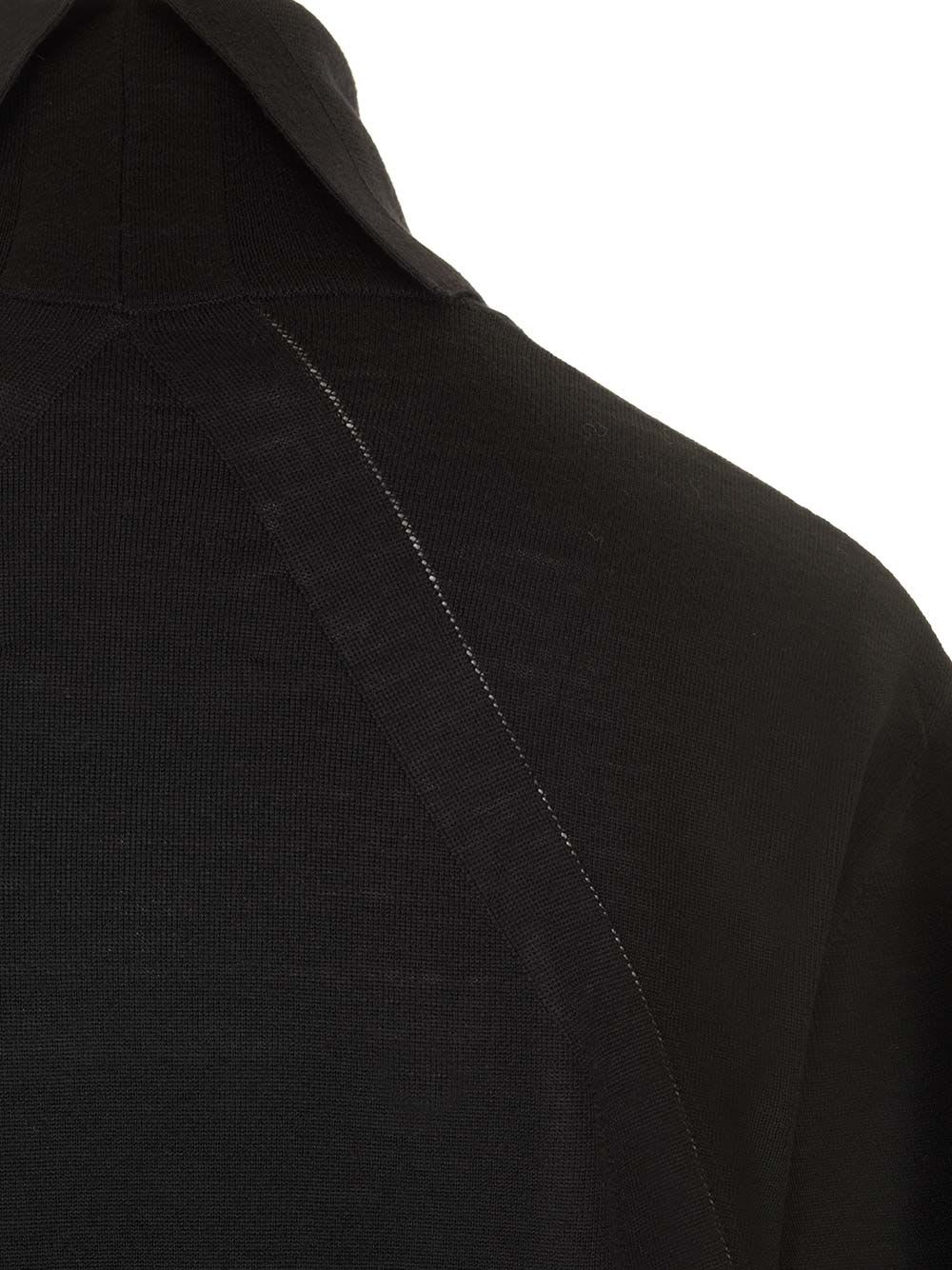 Shop Jil Sander Wool Jersey Turtleneck In Black