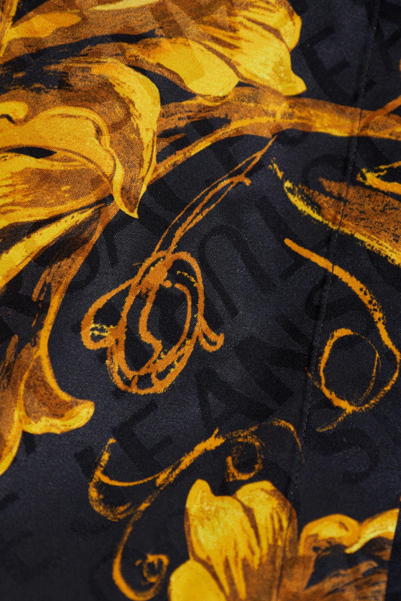 Versace Jeans Couture Shirt With Barocco Pattern In Multi