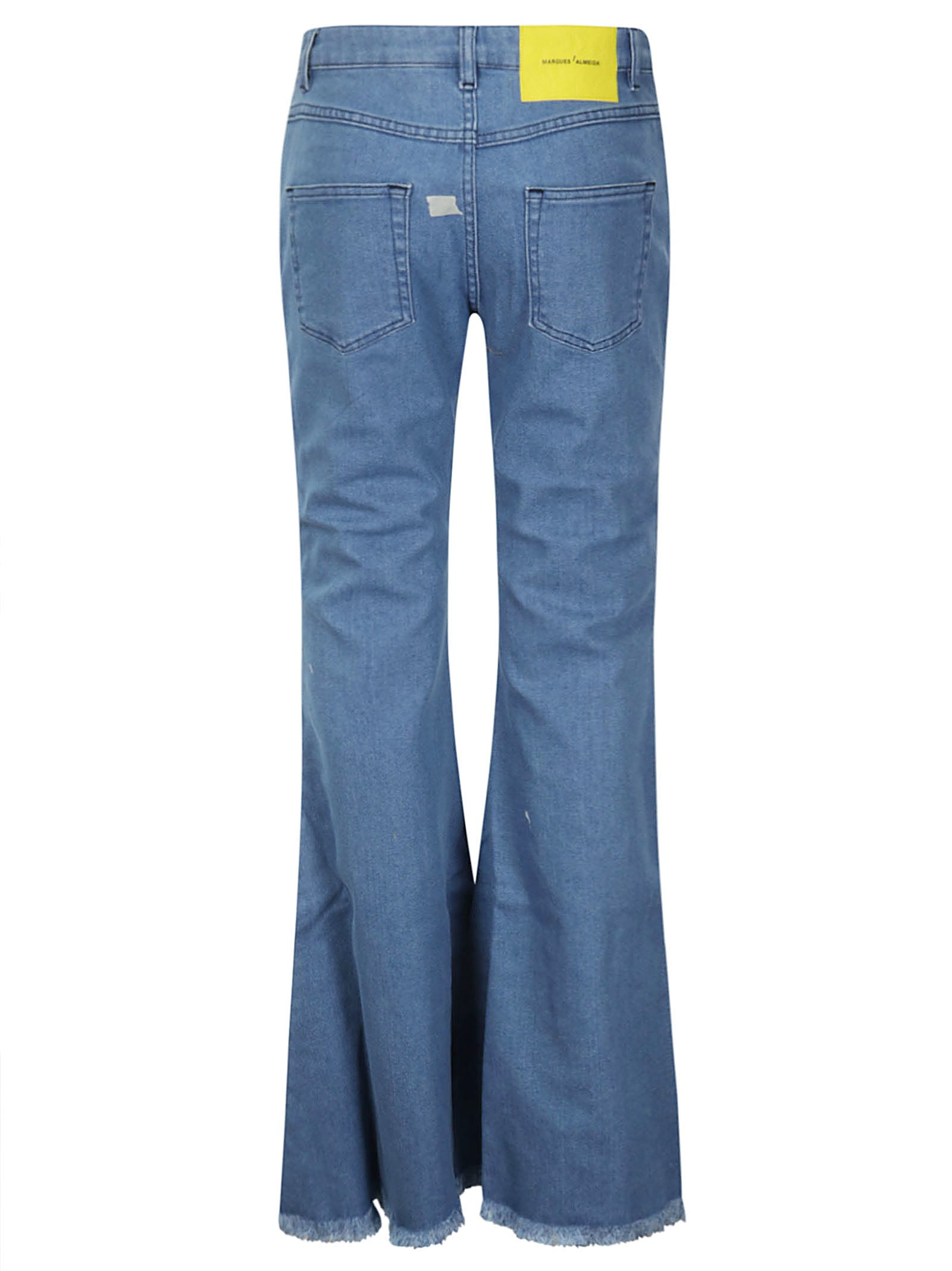 Shop Marques' Almeida Extreme Flares In Mid Blue
