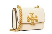 Shop Tory Burch Eleanor Shoulder Bag In White